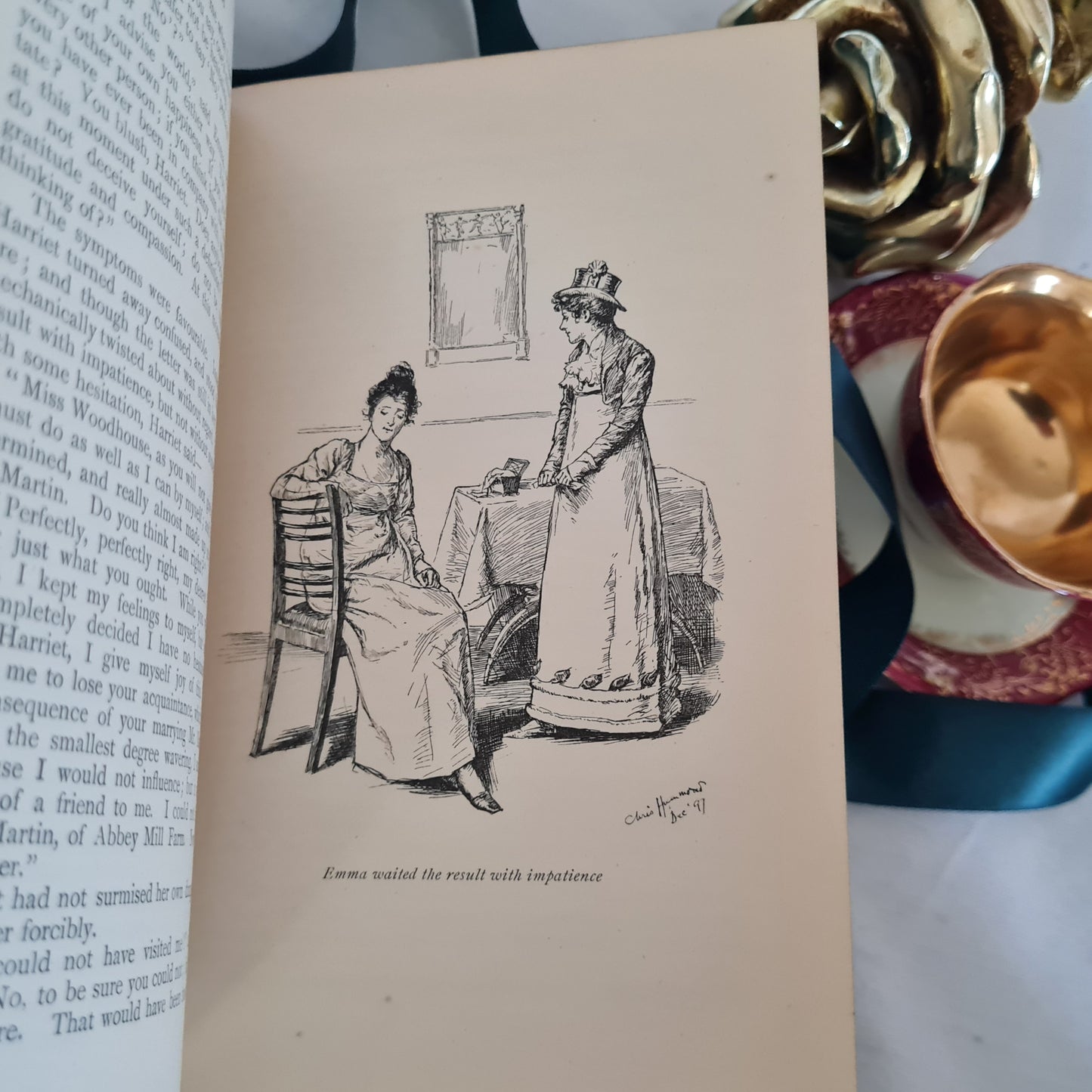 1898 Emma by Jane Austen / 1st Edition Thus / Highly Sought After Decorative Antique Edition / Illustrated by Hammond / Very Good Condition