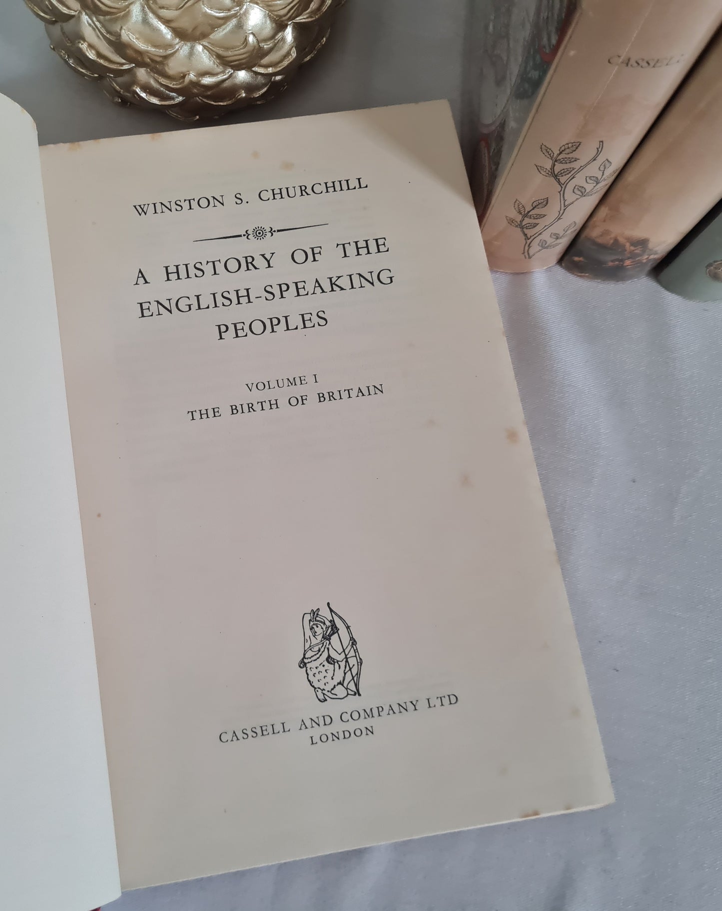 1956-1958 FIRST EDITION Set of Winston S Churchill A History of the English Speaking Peoples / Cassell & Co., London / In Good Condition