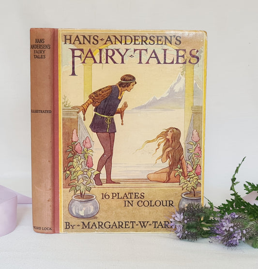 1930s Hans Andersen's Fairy Tales / 16 Colour Plates by Margaret Tarrant / Good Condition / Little Mermaid, Snow Queen, Ugly Duckling etc.