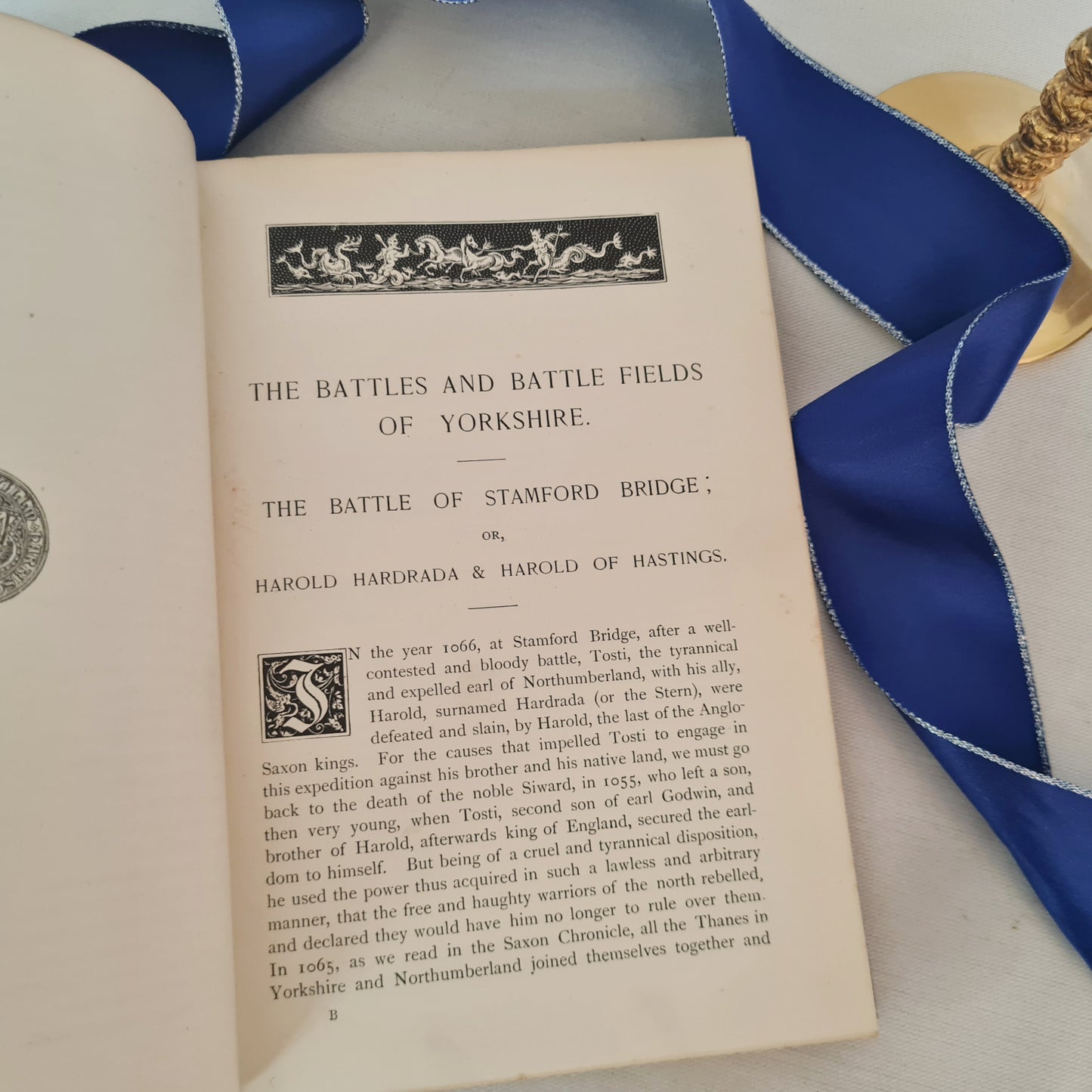 c1890 The Battles & Battle Fields of Yorkshire From the Earliest Times to the End of the Great Civil War by William Grainge / Good Condition