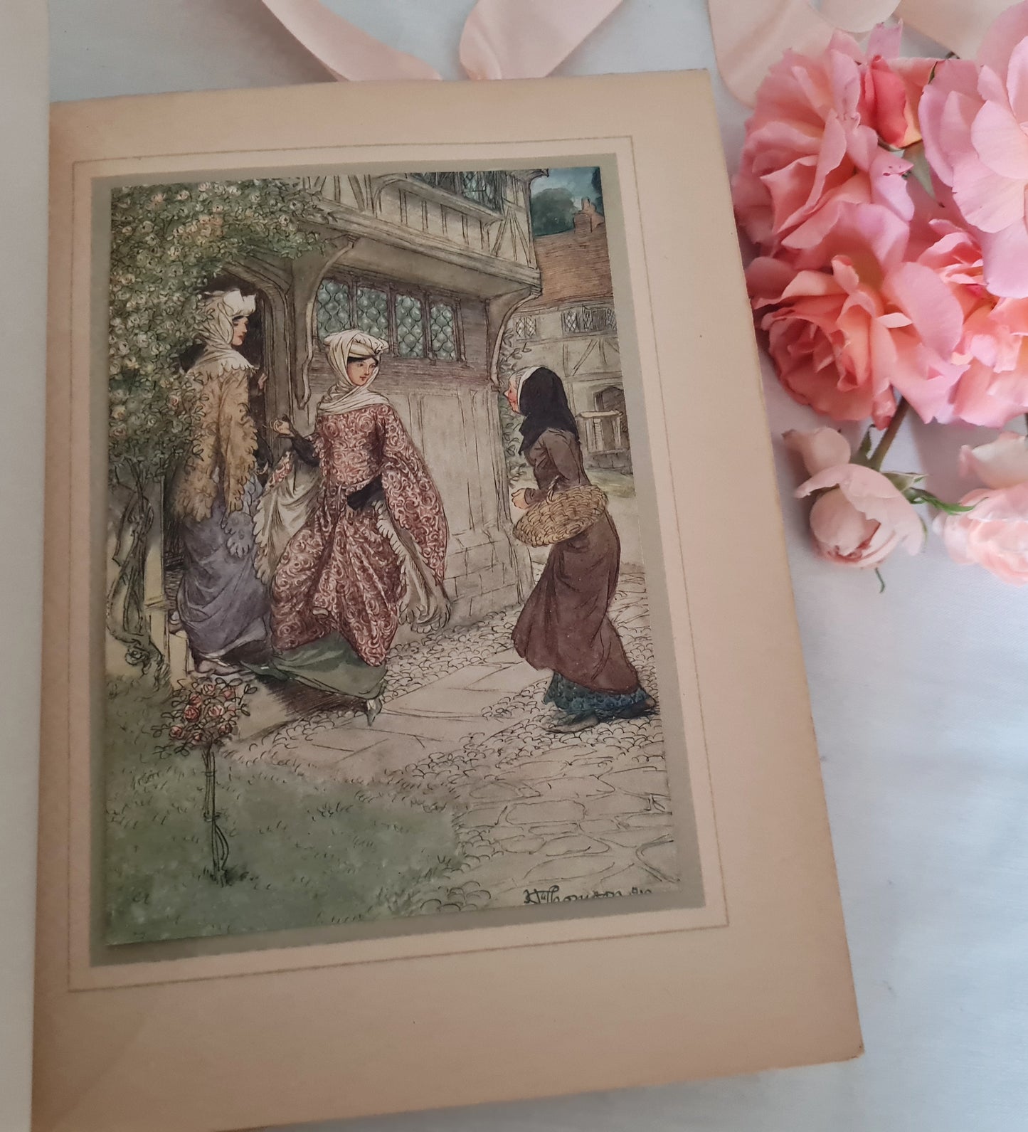 1910 The Merry Wives of Windsor by William Shakespeare / Heinemann, London / Large Format Antique Book / Beautifully Illustrated by Thomson