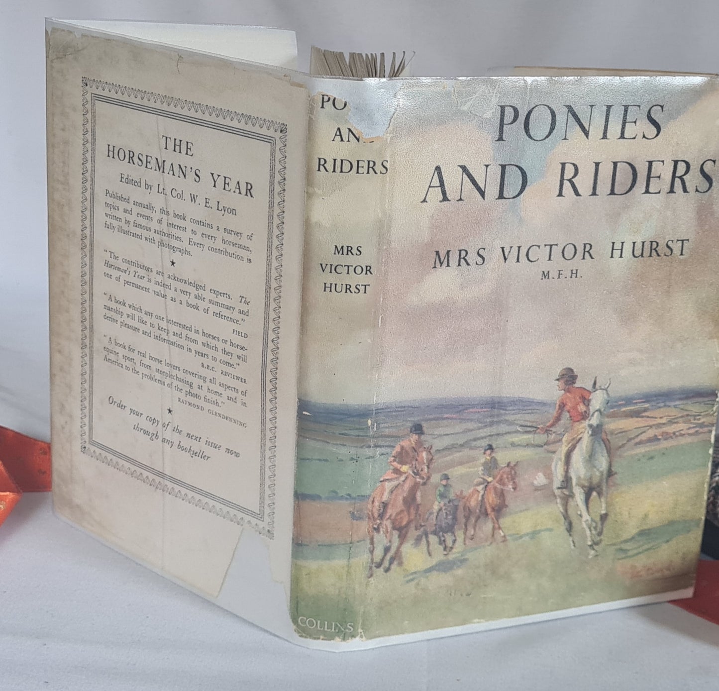 1948 Ponies and Riders A Book of Instruction For Young Riders by Mrs Victoria Hurst / Collins, London / Richly Illustrated / Vintage Book