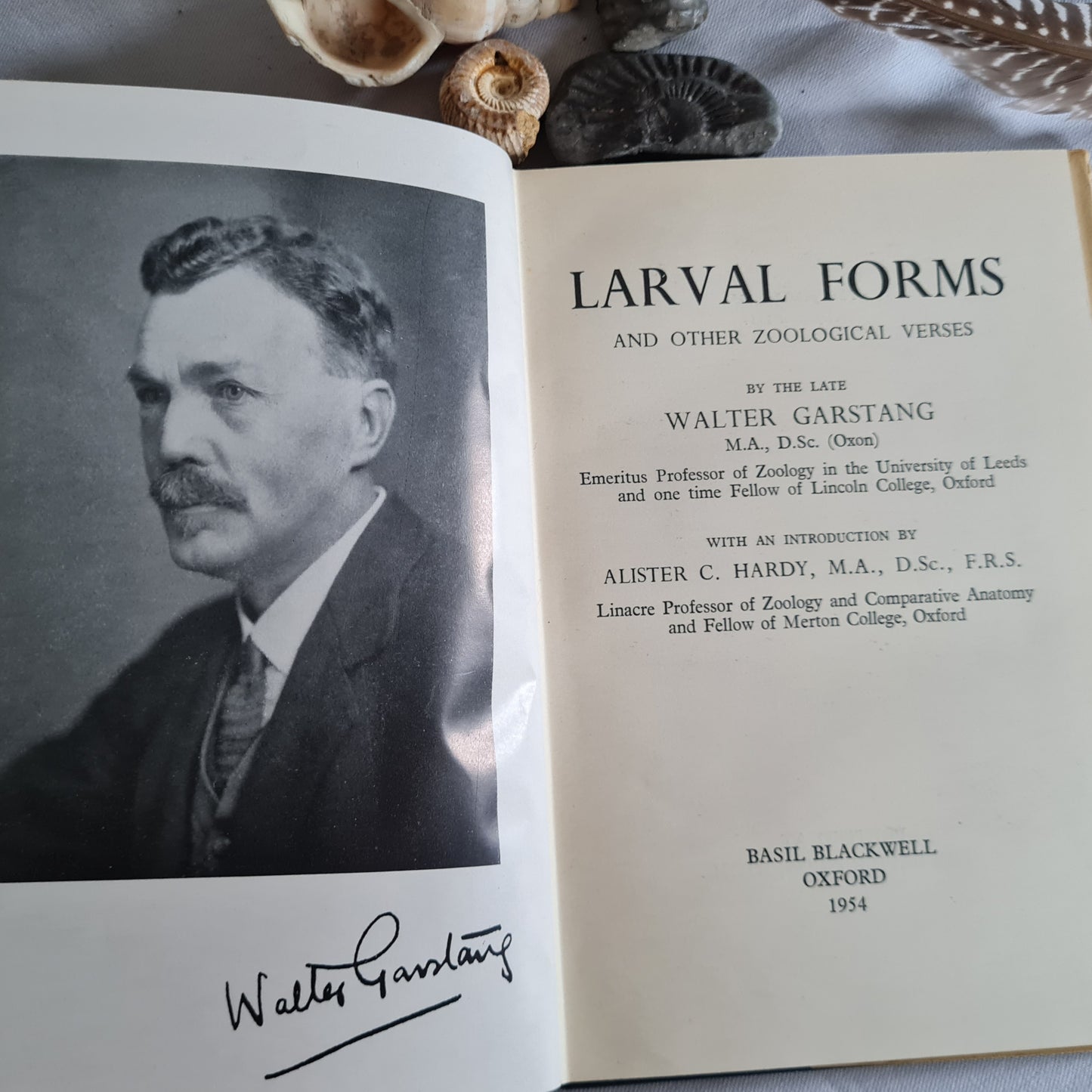 1954 Larval Form and Other Zoological Verse by Walter Garstang / Basil Blackwell, Oxford / In Very Good Condition