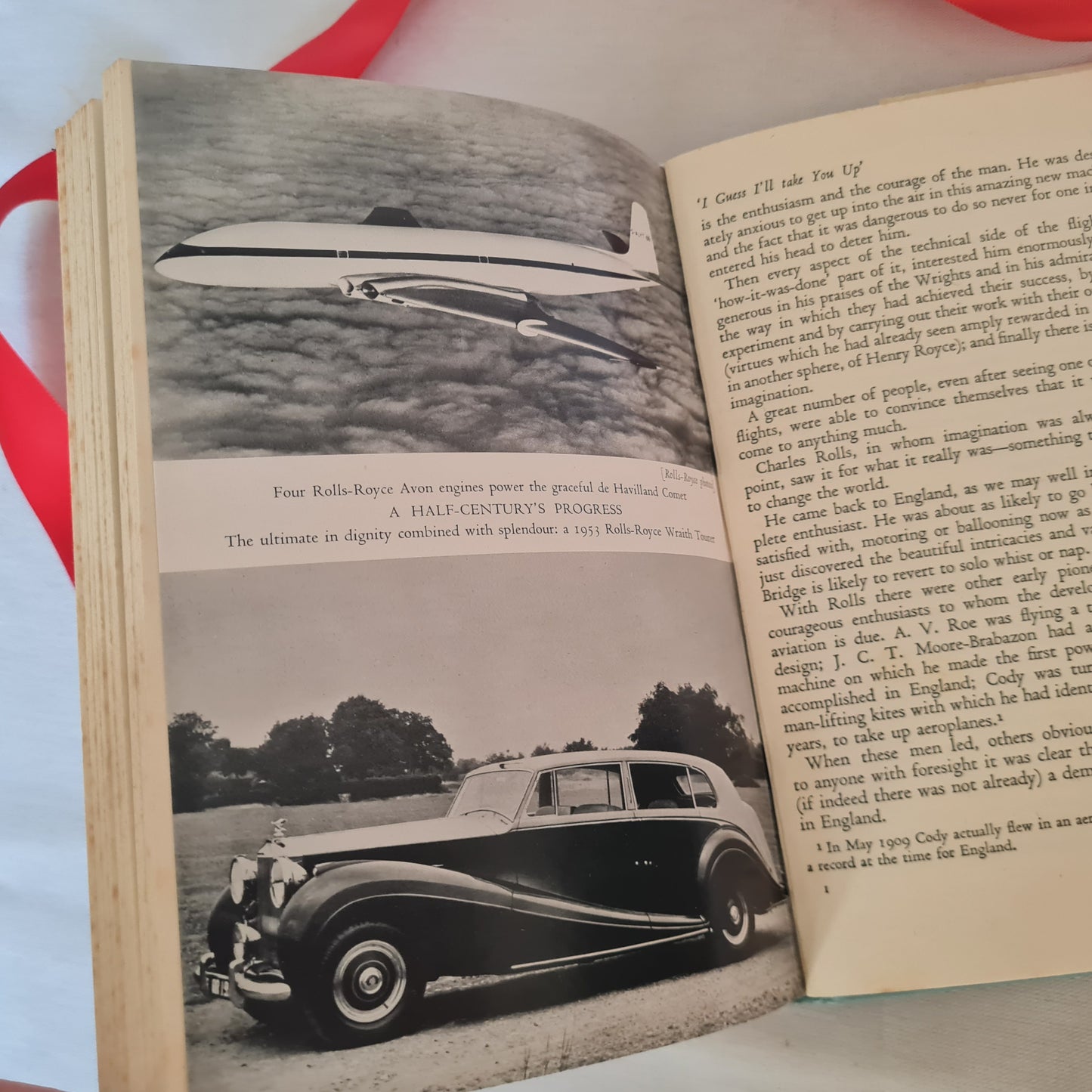 1953 Rolls: Man of Speed A Life of Charles Stewart Rolls, Some Account of the Early Days of Motoring and Flying / FIRST Edition, Bodley Head