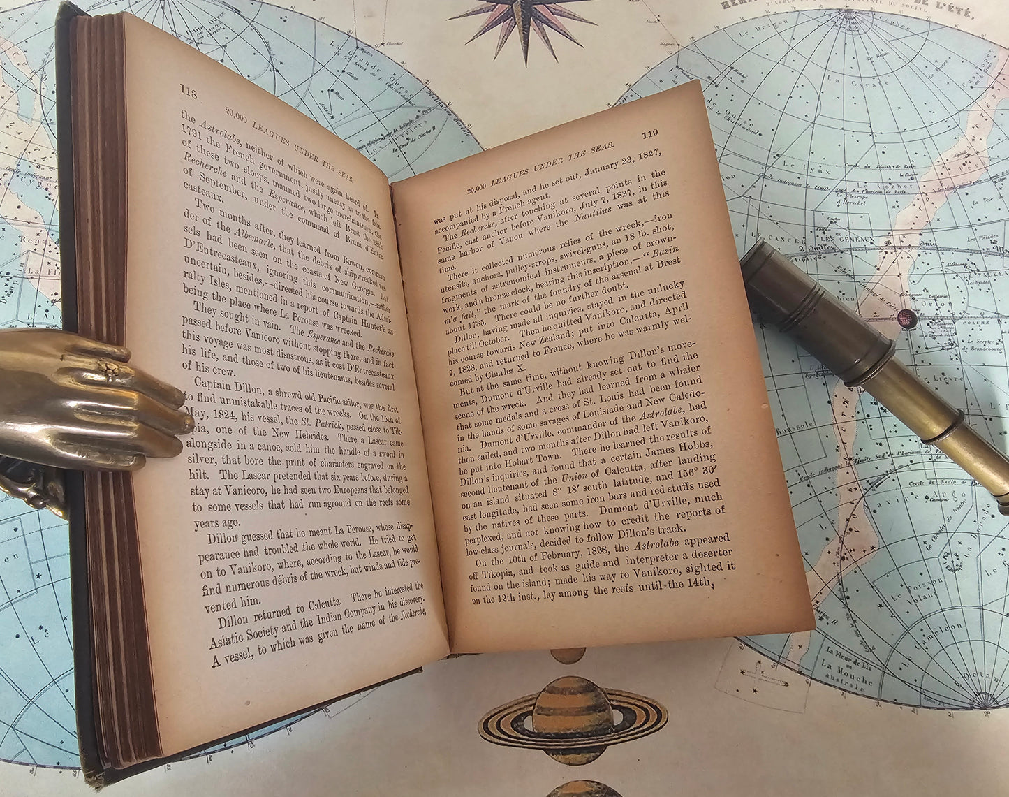 c1910 Twenty Thousand Leagues Under the Sea by Jules Verne / John W Lovell Company / With a Highly Collectable Bookplate by Hans Unger