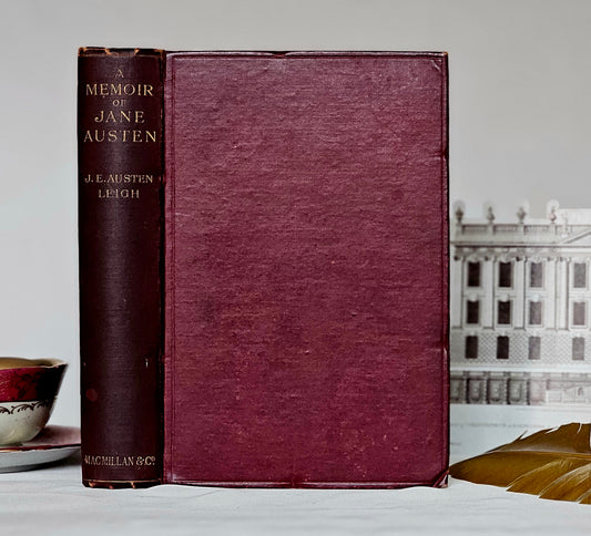 1906 A Memoir of Jane Austen by Her Nephew JE Austen Leigh / Macmillan & Co., London / Biography - Also Includes Lady Susan and The Watsons