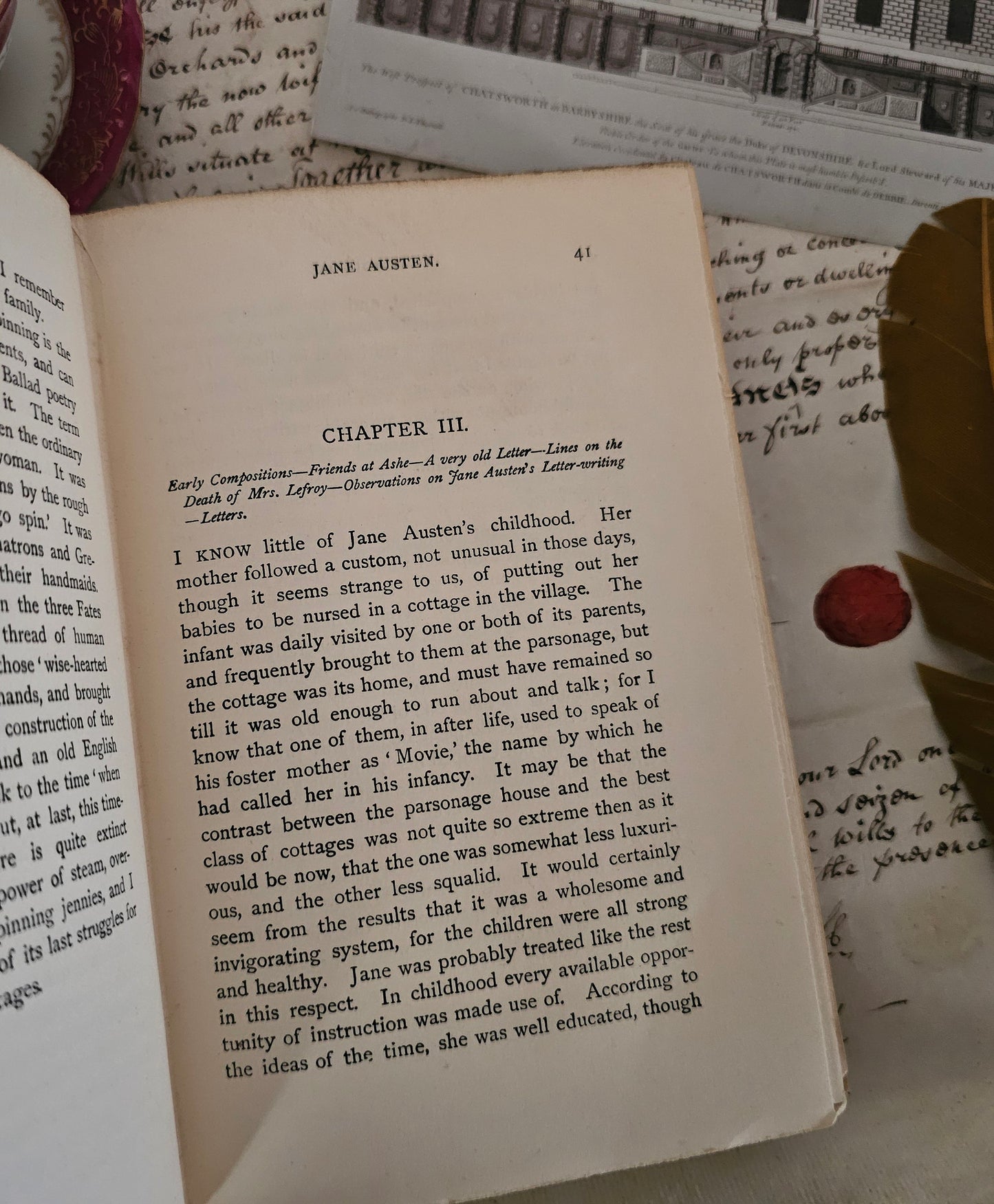 1906 A Memoir of Jane Austen by Her Nephew JE Austen Leigh / Macmillan & Co., London / Biography - Also Includes Lady Susan and The Watsons