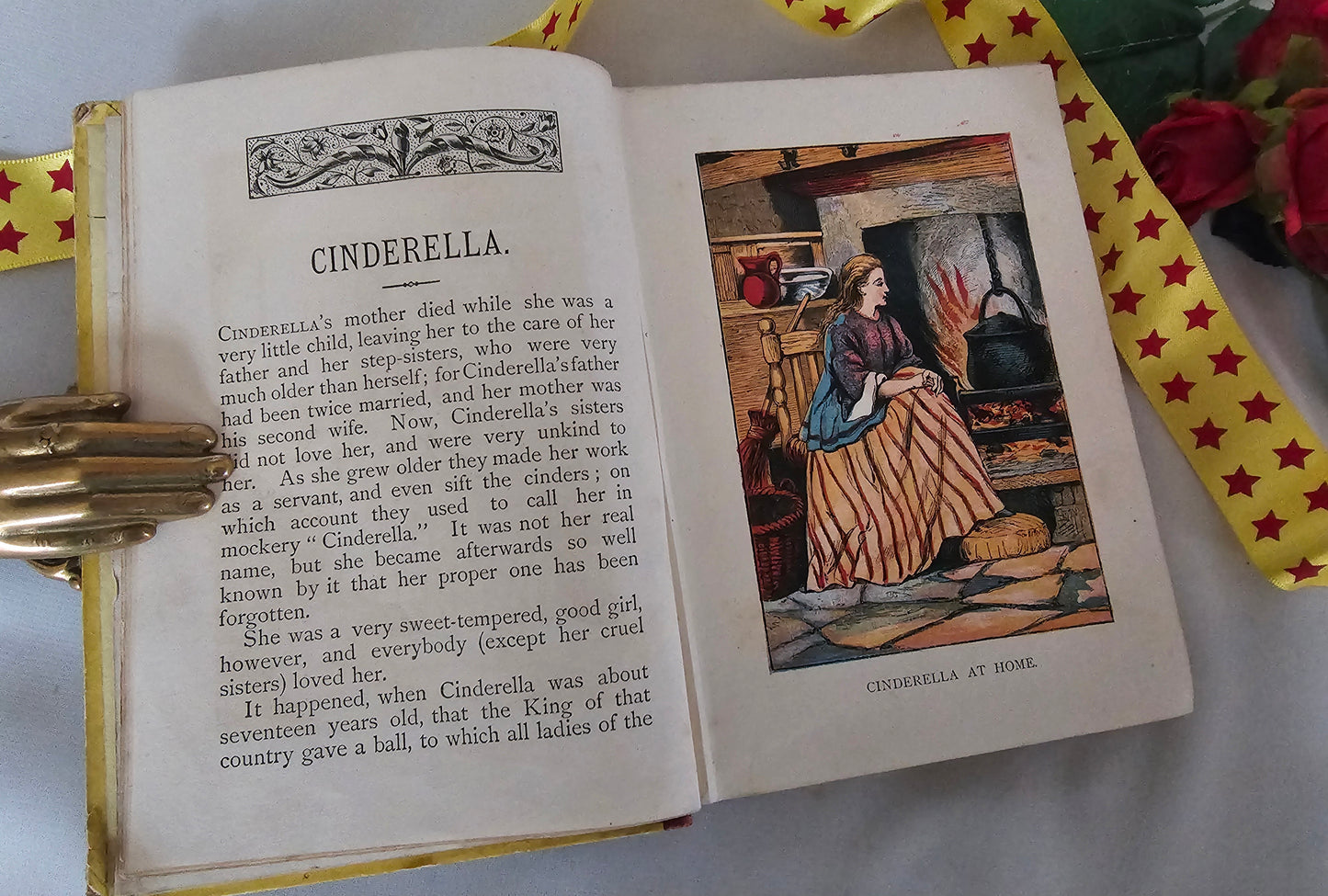 1870s Cinderella, Goldilocks etc. / SCARCE / Warne's National Nursery Library / Antique Book Around 150 Years Old / 48 Superb Colour Plates