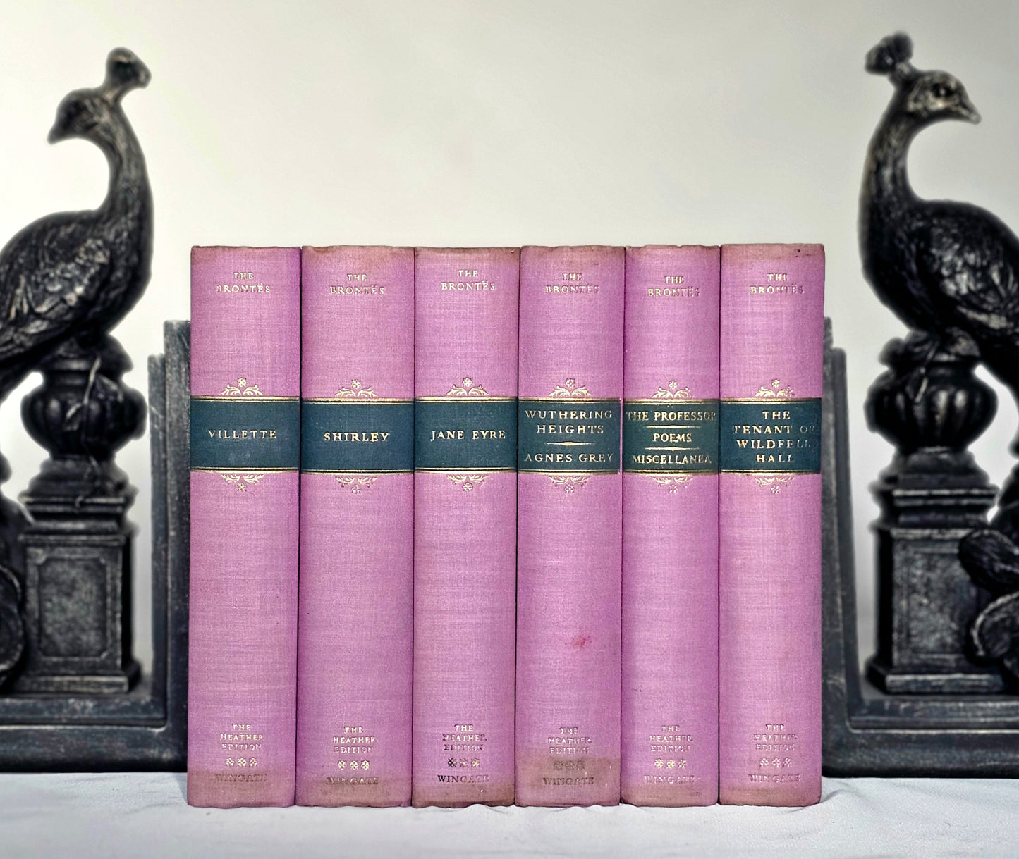 1949 Works of the Bronte Sisters / Allan Wingate, London / Very Good Condition / Complete Beautiful Set / Jane Eyre, Wuthering Heights etc