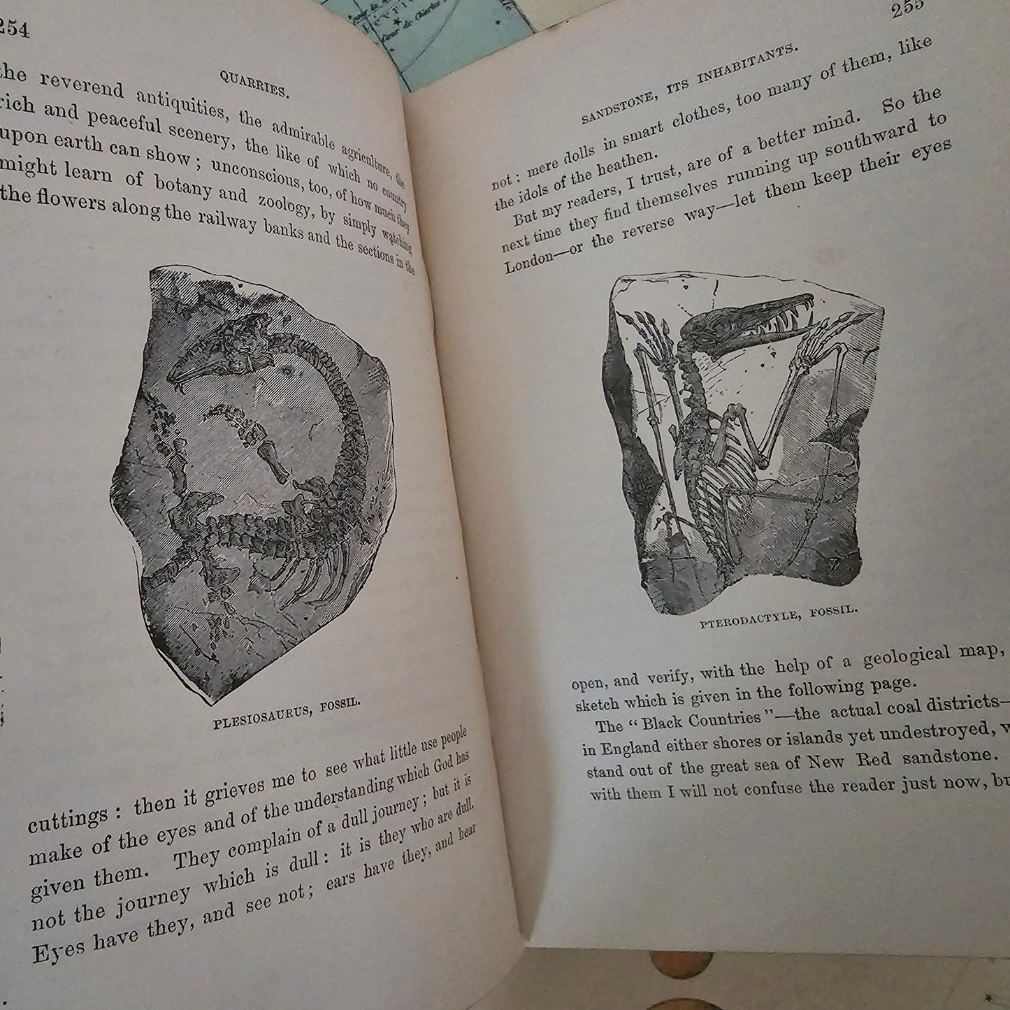 1900 Half Hours Underground - Volcanoes, Mines and Caves / James Nisbet, London / Richly Illustrated / Gilt Edged Pages / In Good Condition