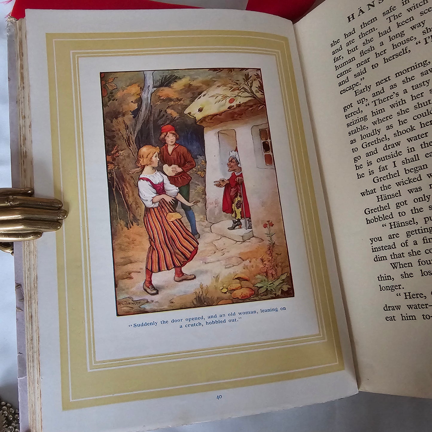 1930s Grimm's Fairy Tales / Ward, Lock & Co. Ltd, London / 24 Beautiful Colour Plates by Harry G Theaker / Vintage Book / 16 Tales