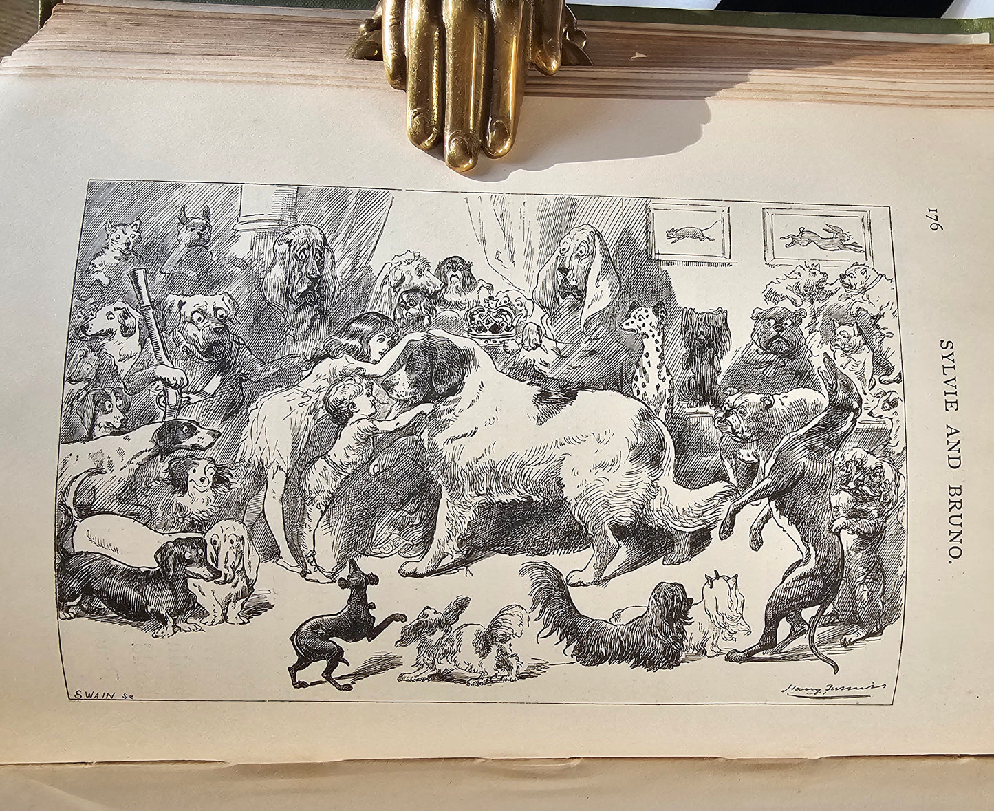 1899 Sylvie and Bruno by Lewis Carroll / Macmillan & Co., London / 46 Illustrations / Early Copy - Just Ten Years After First Edition