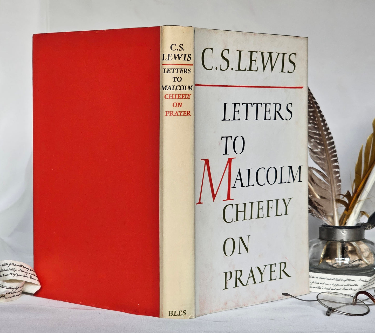 1964 1st Edition, Letters To Malcolm Chiefly On Prayer by CS Lewis / Geoffrey Bles, London / With Dust Wrapper / In Very Good Condition