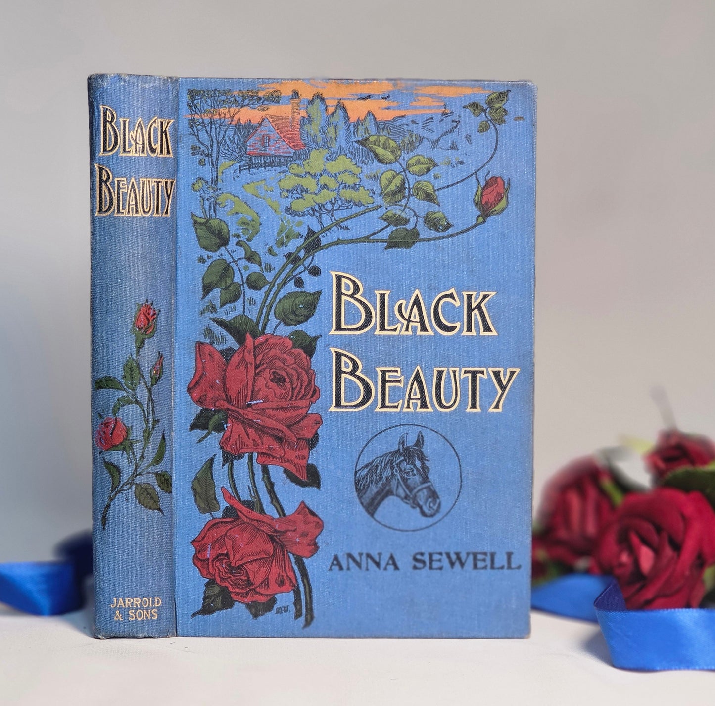 1890s Black Beauty by Anna Sewell / Jarrold & Sons, London / Lovely Decorative Boards / Illustrated Antique Book / In Very Good Condition