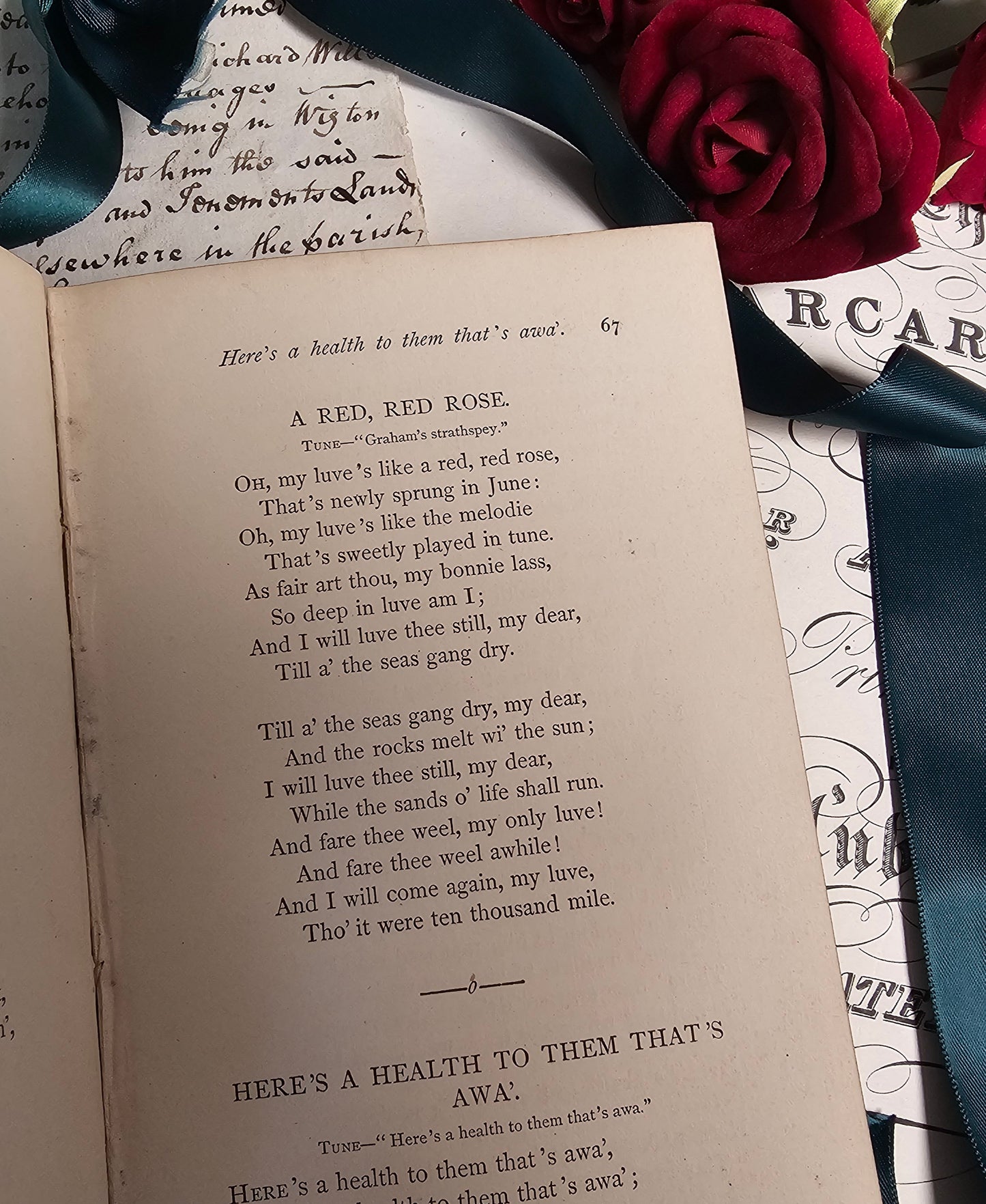 1864 The Ballads and Songs of Robert Burns / Charles Griffin & Co., London / Illustrated / Gilt Edged Pages / Antique Book in Good Condition