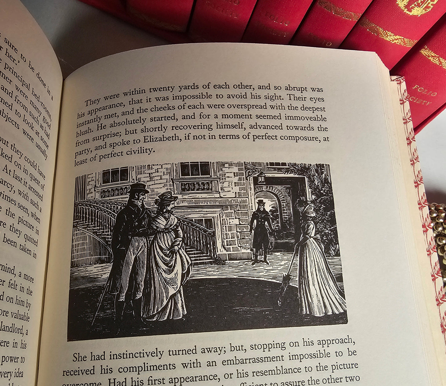 1991 Jane Austen Novels Box Set in 7 Volumes / Folio Society, London / 6 Novels Plus Shorter Works / Excellent Condition / Pride & Prejudice