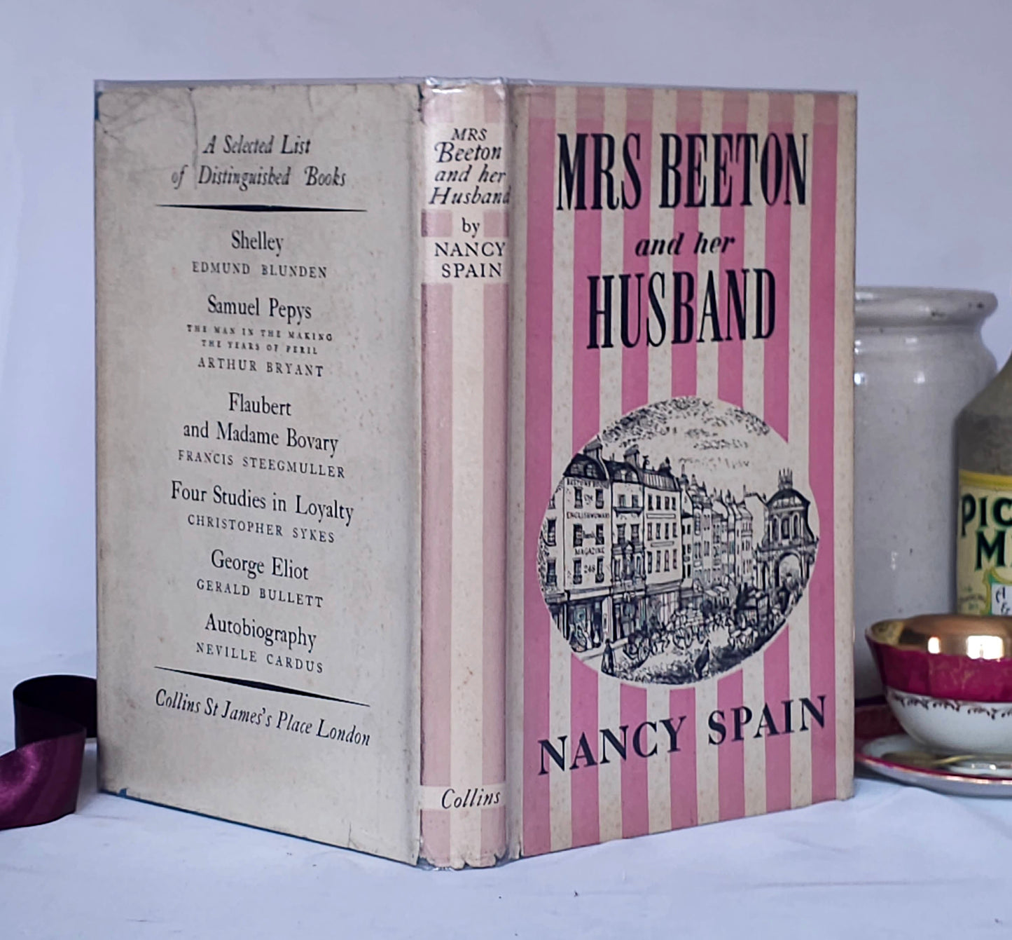 1948 Mrs Beeton and Her Husband by Nancy Spain / First Edition Collins, London / Biography By Her Great-Niece / Vintage Book / Dust Wrapper