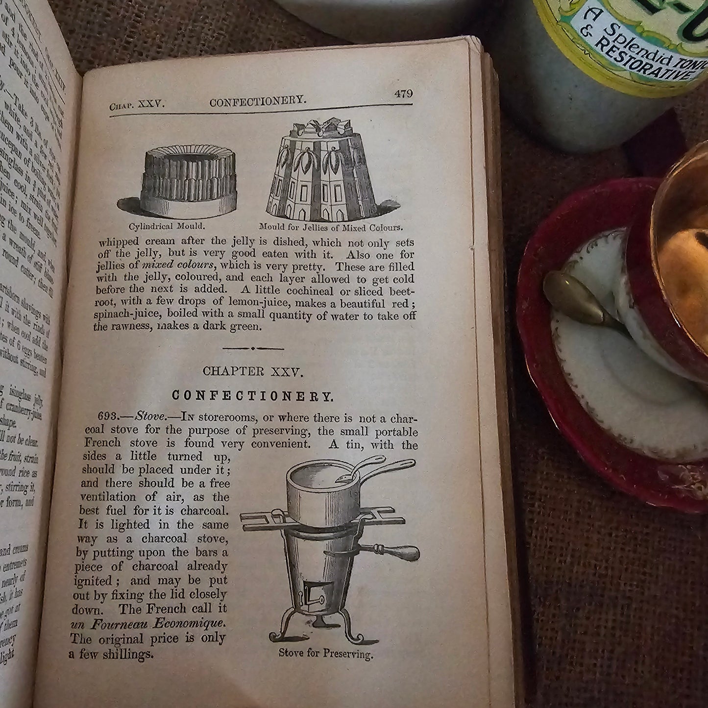 1857 Modern Domestic Cookery by A Lady / John Murray, London / Early Cookery Book / 168 Years Old / Illustrated / Good Antique Condition