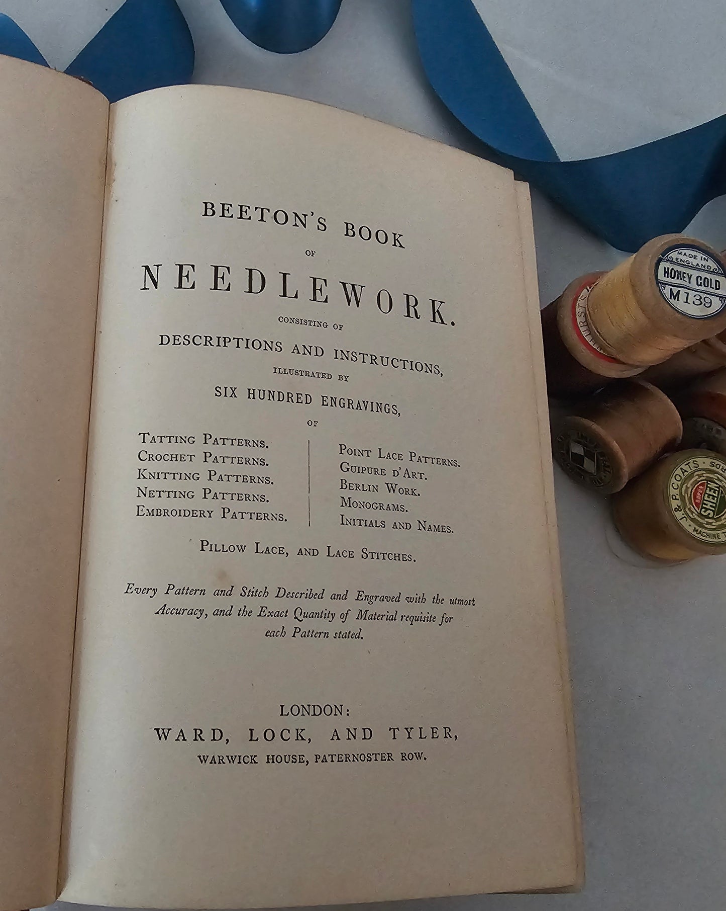 c1900 Beeton's Book of Needlework / Ward, Lock & Co., London / Richly Illustrated in Black and White / In Very Good Condition