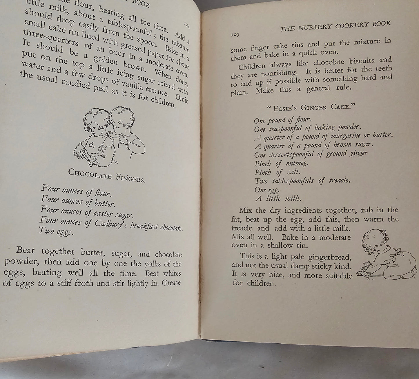 1929 The Nursery Cookbook by Mrs Jameson / 1st Edition, Warne & Co., London / Charming Cookbook With Delightful Illustrations / Dust Wrapper