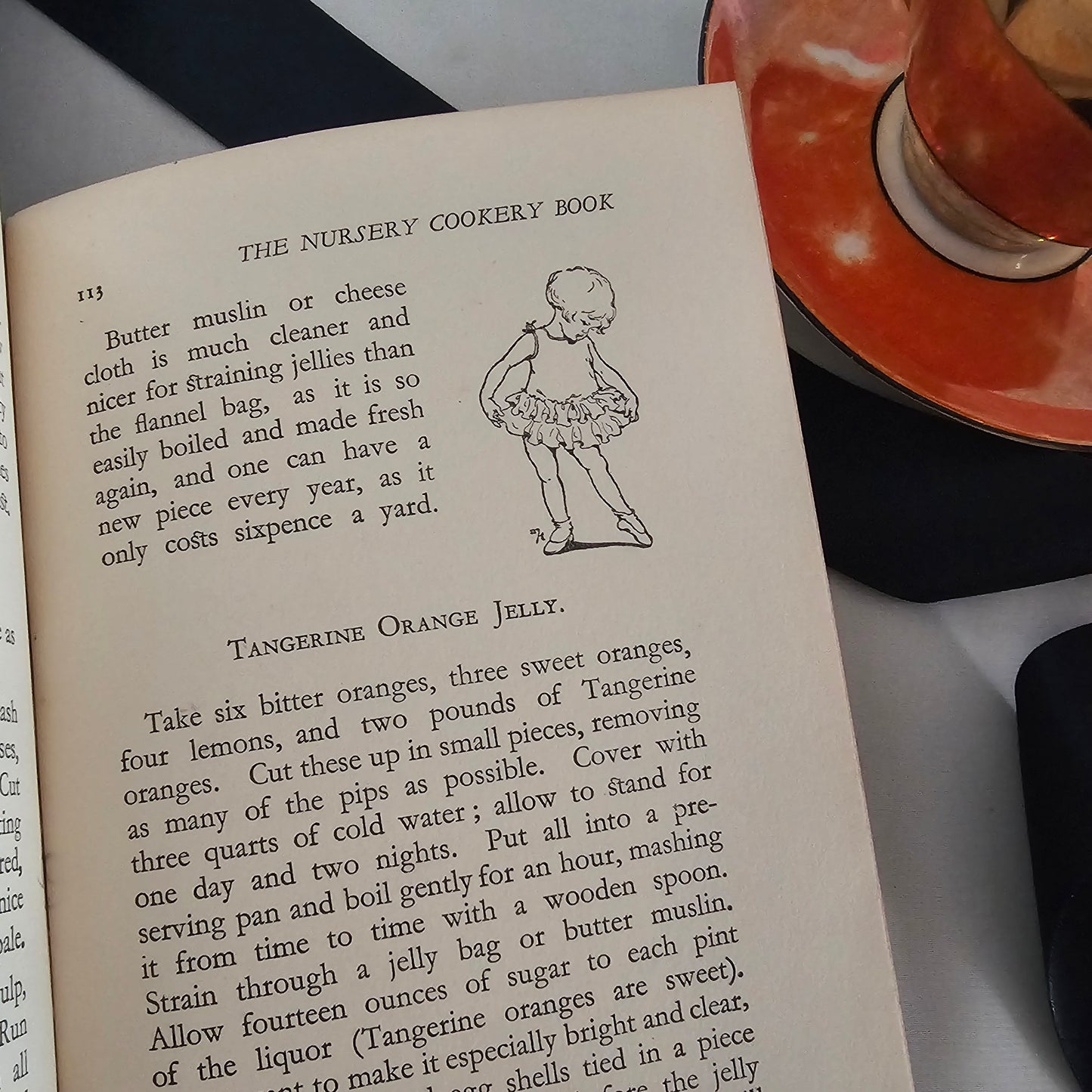 1929 The Nursery Cookbook by Mrs Jameson / 1st Edition, Warne & Co., London / Charming Cookbook With Delightful Illustrations / Dust Wrapper