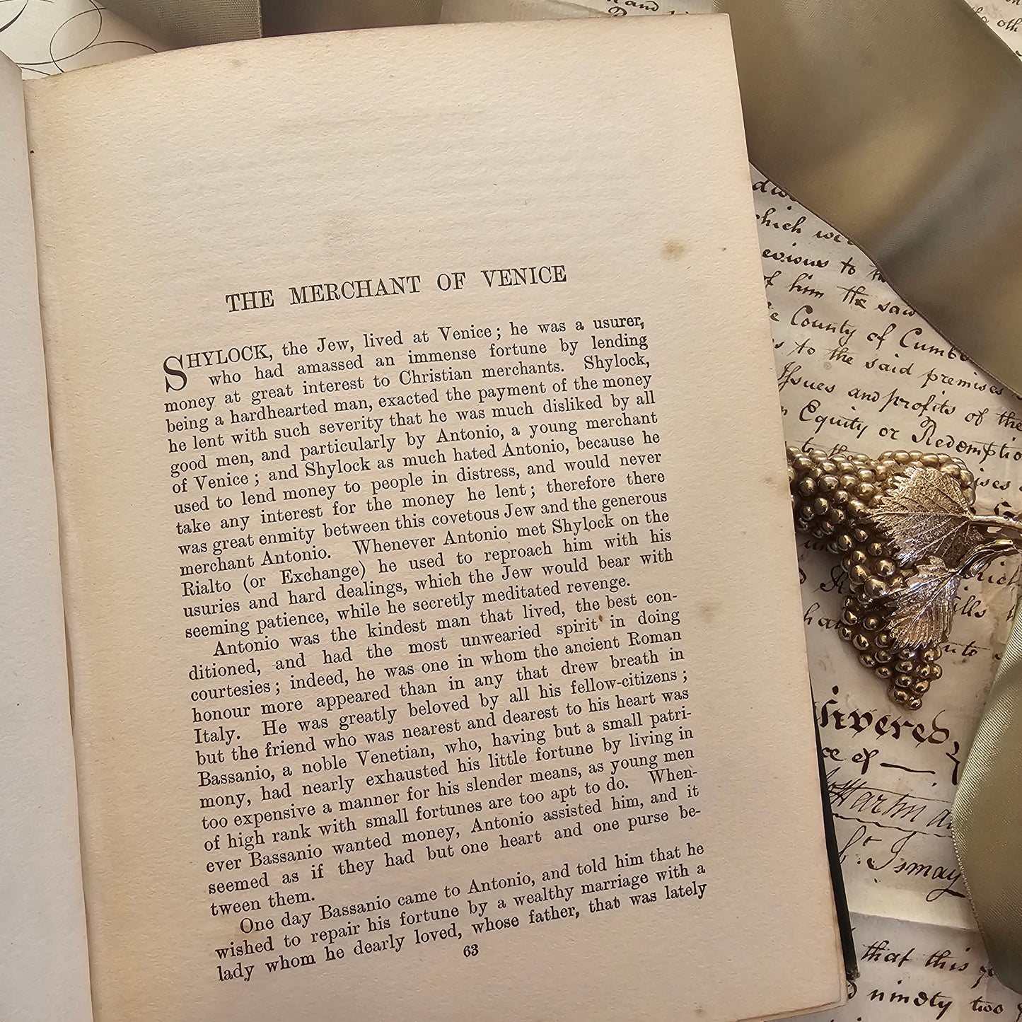 1920s Tales From Shakespeare by Charles Lamb / Blackie and Son, London / Four Black & White Plates / Macbeth, Othello, Romeo and Juliet etc.