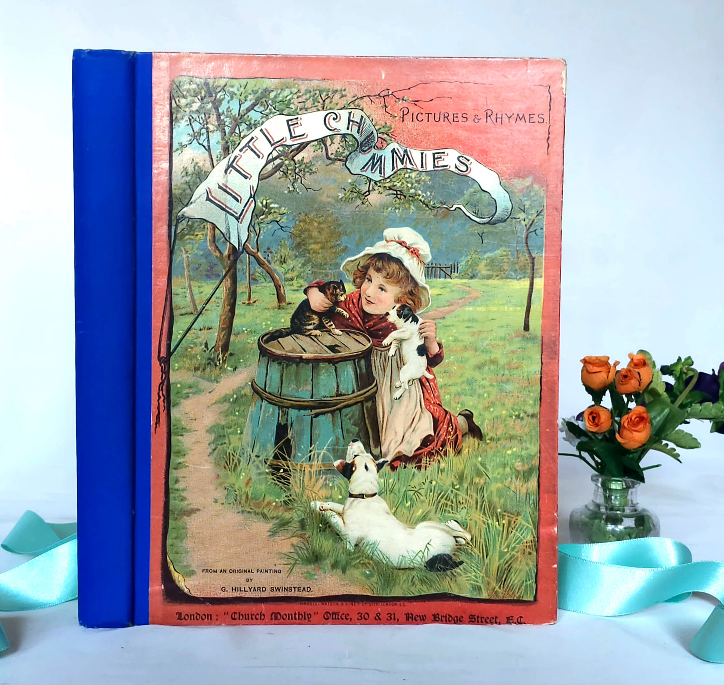 Little Chummies - Pictures & Rhymes For Happy Times / Beautiful Victorian Children's Book / Profusely Illustrated and in Very Good Condition