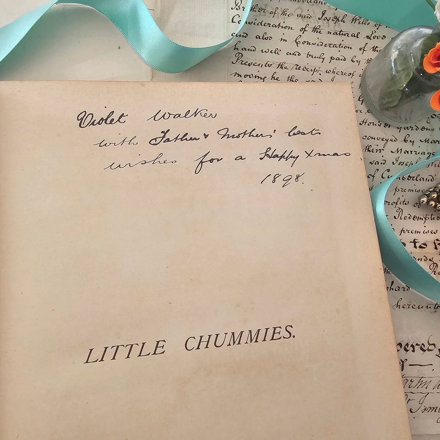 Little Chummies - Pictures & Rhymes For Happy Times / Beautiful Victorian Children's Book / Profusely Illustrated and in Very Good Condition