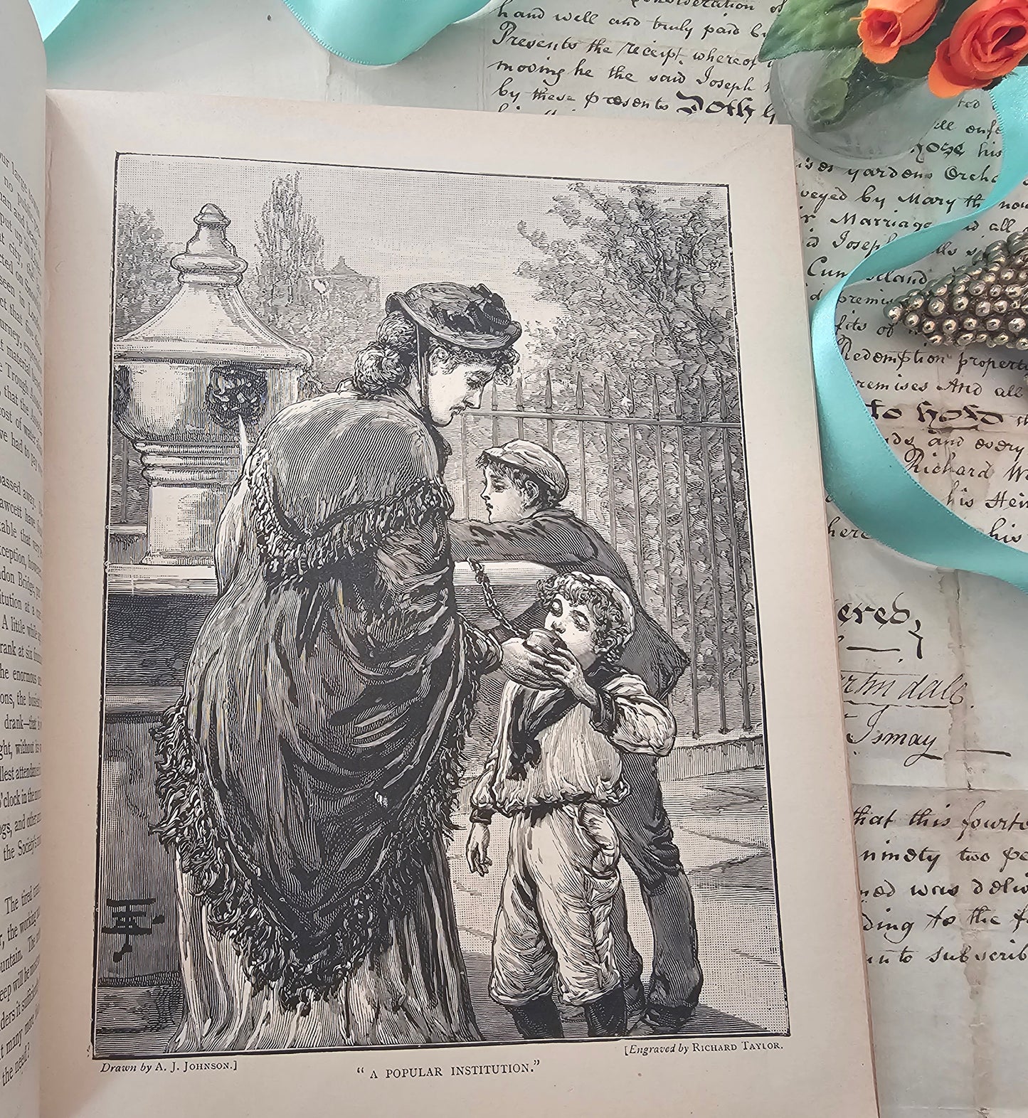 Little Chummies - Pictures & Rhymes For Happy Times / Beautiful Victorian Children's Book / Profusely Illustrated and in Very Good Condition