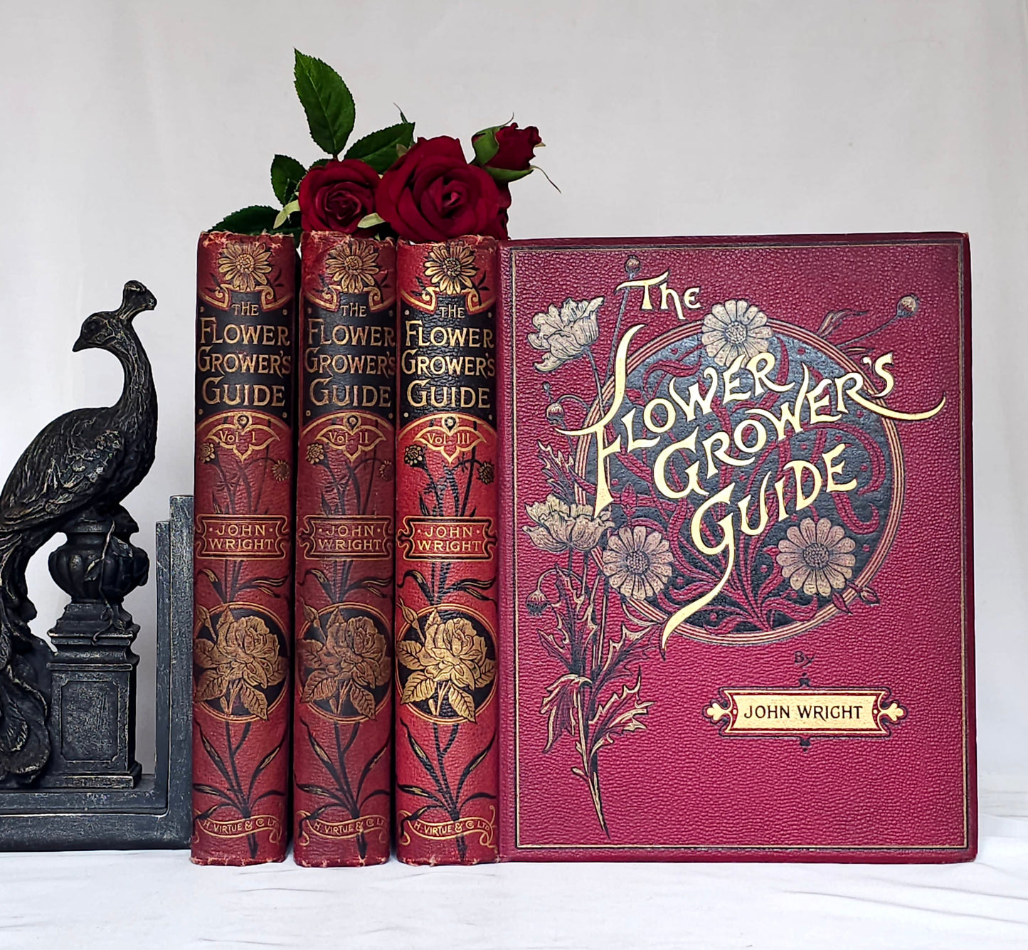 1897 The Flower Grower's Guide by John Wright / Virtue & Co., London / Profusely Illustrated With Many Colour Plates and Diagrams