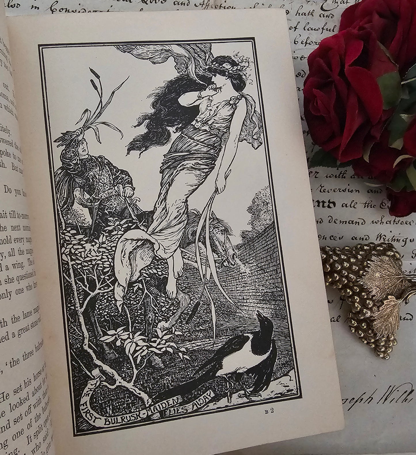 1909 The Crimson Fairy Book Edited by Andrew Lang / Longmans Green & Co. London / Beautiful Vintage Book of Fairy Tales / Richly Illustrated