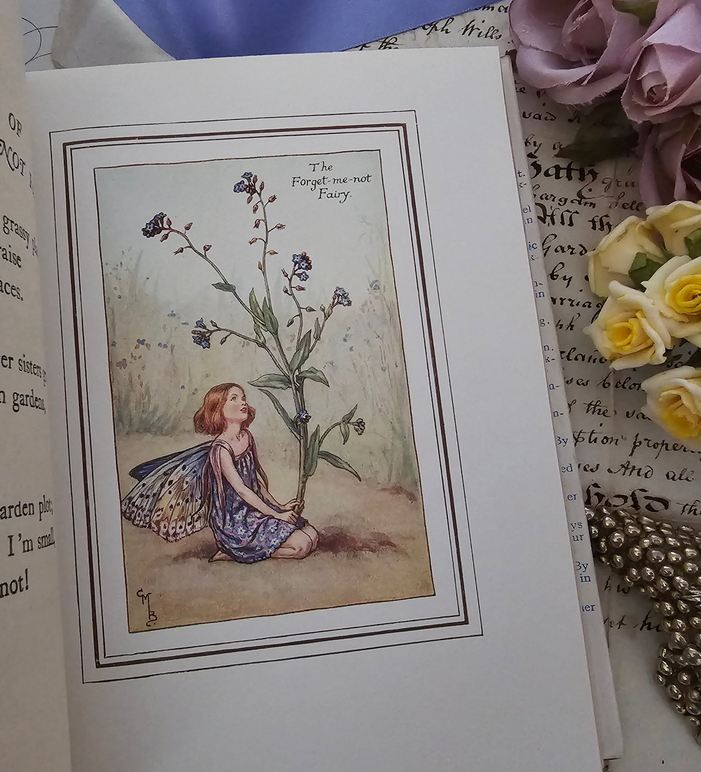 1950 The Book of the Flower Fairies, Poems and Pictures by Cicely Mary Barker / Blackie & Son / Scarce Dust Jacket / In Very Good Condition