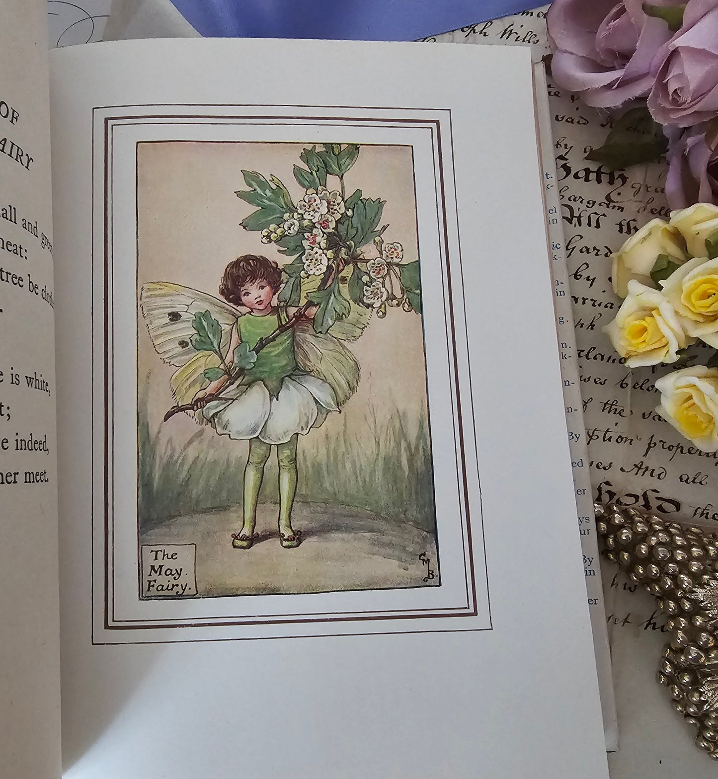 1950 The Book of the Flower Fairies, Poems and Pictures by Cicely Mary Barker / Blackie & Son / Scarce Dust Jacket / In Very Good Condition