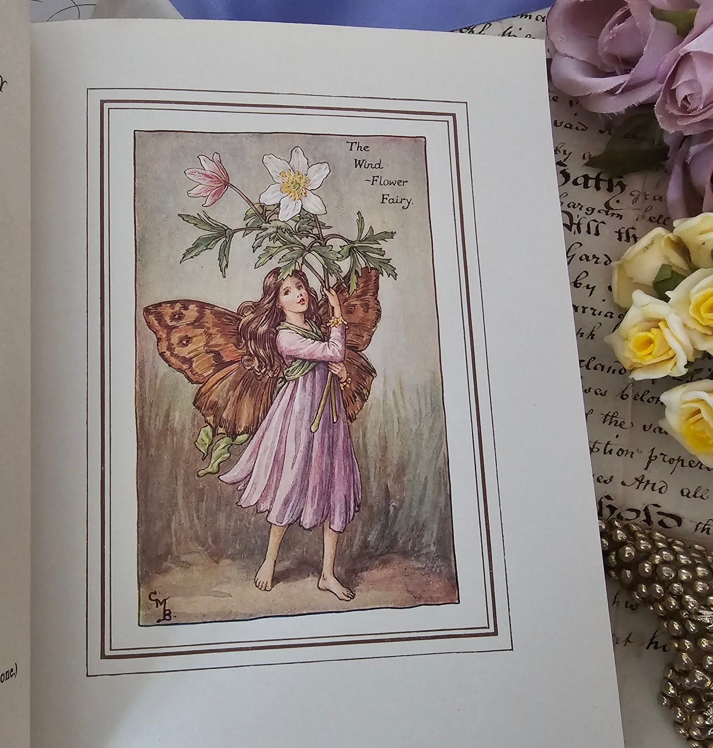 1950 The Book of the Flower Fairies, Poems and Pictures by Cicely Mary Barker / Blackie & Son / Scarce Dust Jacket / In Very Good Condition