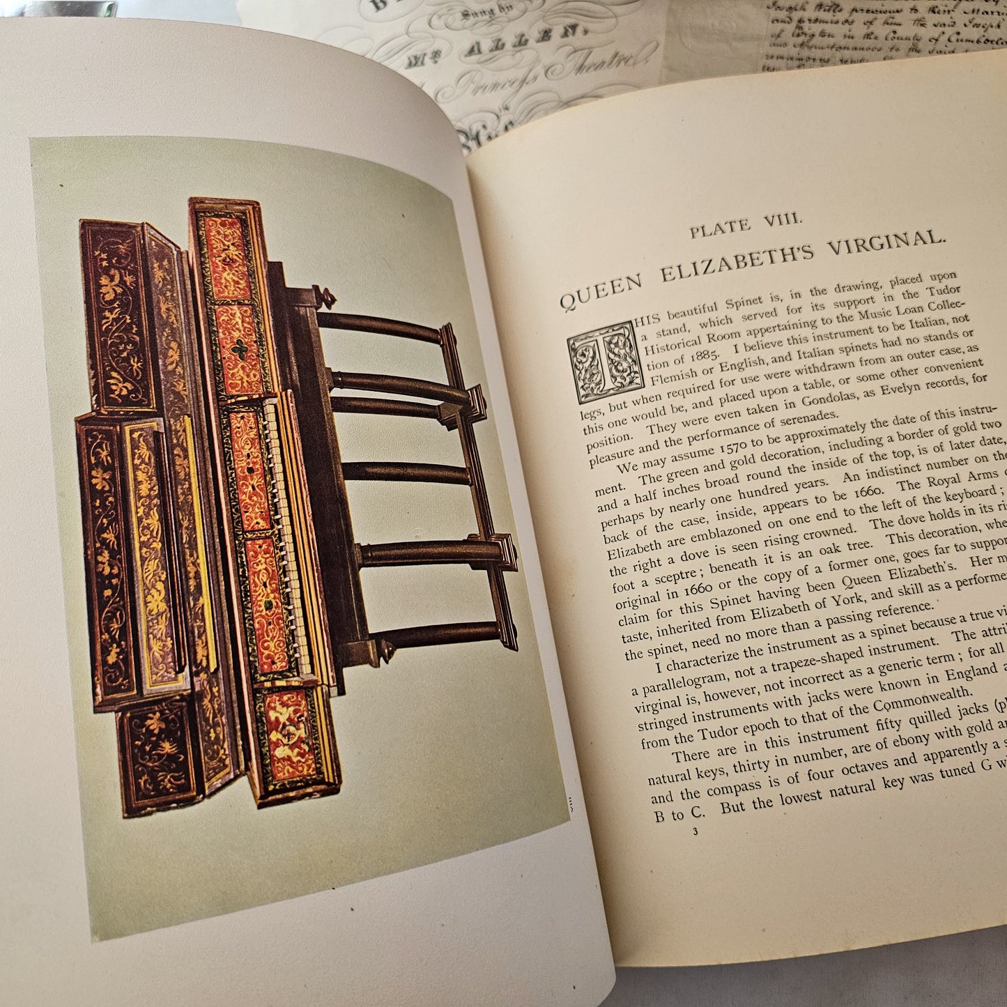 1921 Musical Instruments - Historic, Rare and Unique by AJ Hipkins / A&C Black, London / 48 Beautiful Colour Plates / Large Antique Hardback