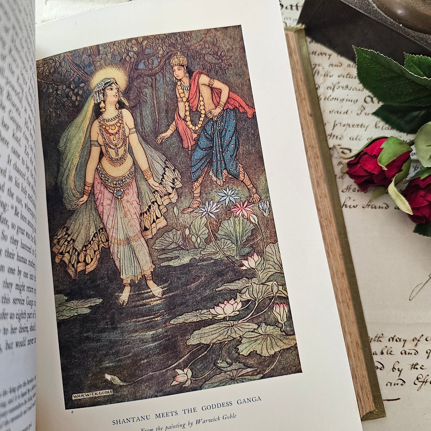 1913 Indian Myth and Legend by AR Hope-Moncrieff / The Gresham Publishing Company Ltd / Colour and BW Illustrations / In Very Good Condition