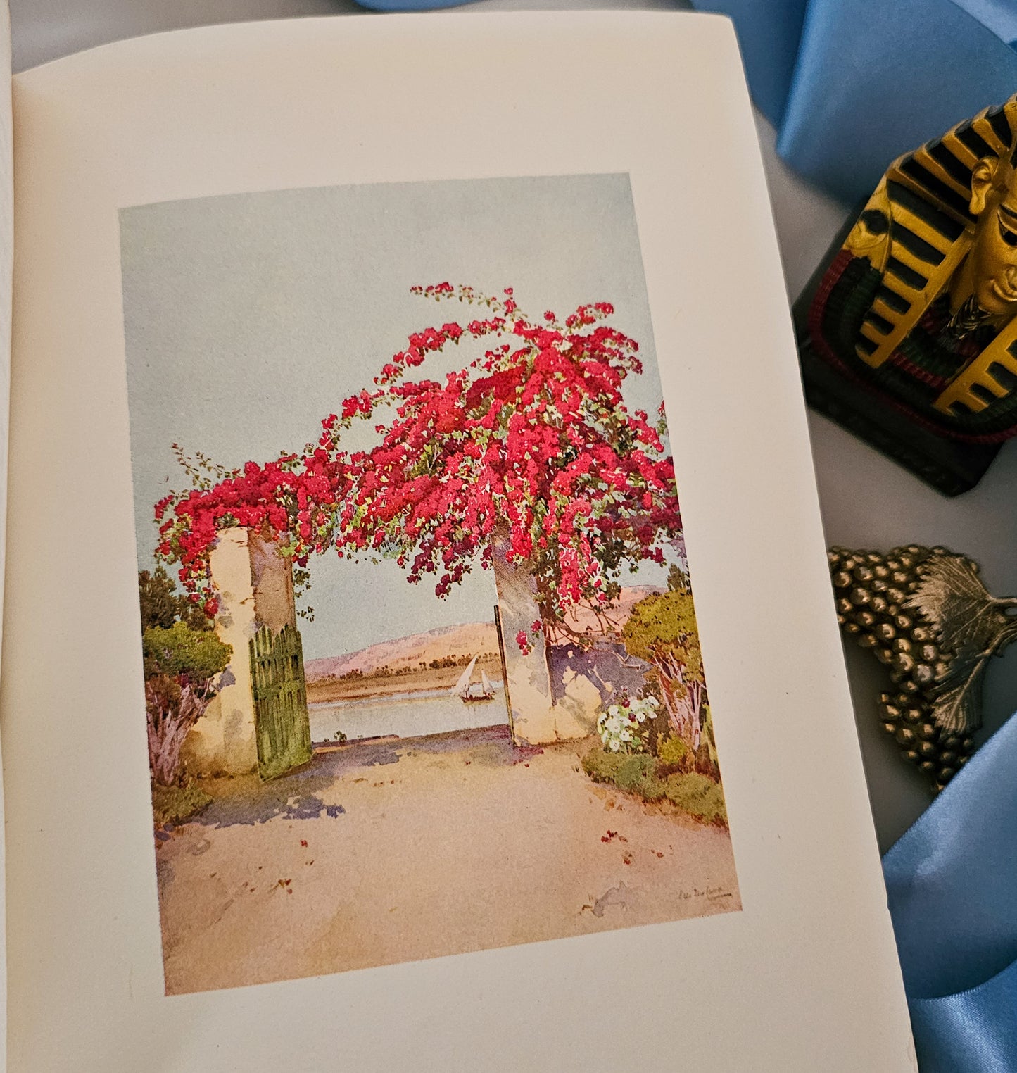 1913 The Banks of the Nile by Du Cane and Todd / 1st Edition A&C Black, London / Sixty Beautiful Colour Plates / Egyptian History and Travel