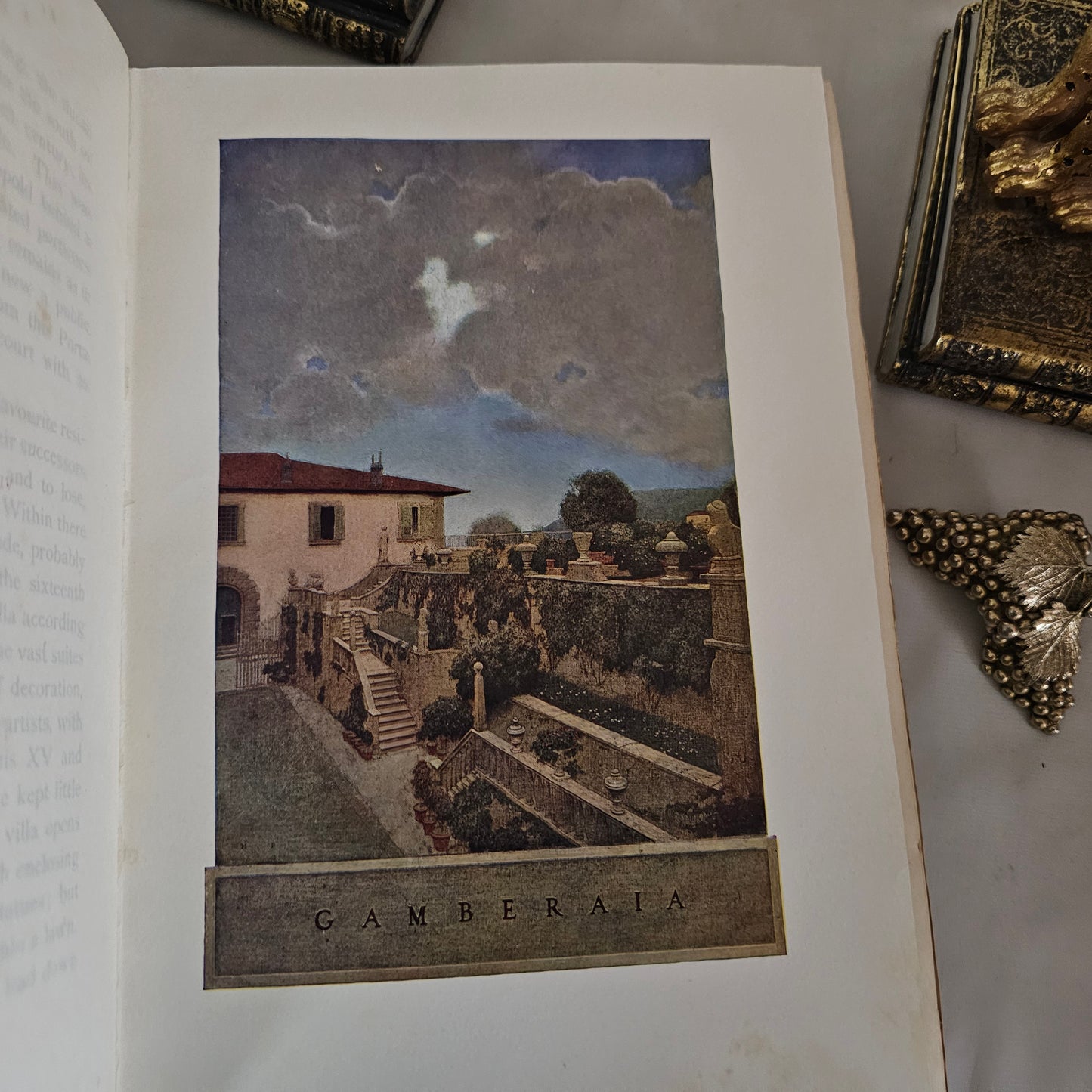 1904 Italian Villas and Their Gardens by Edith Wharton / Scarce FIRST EDITION The Century Co. / Beautifully Illustrated by Maxfield Parrish