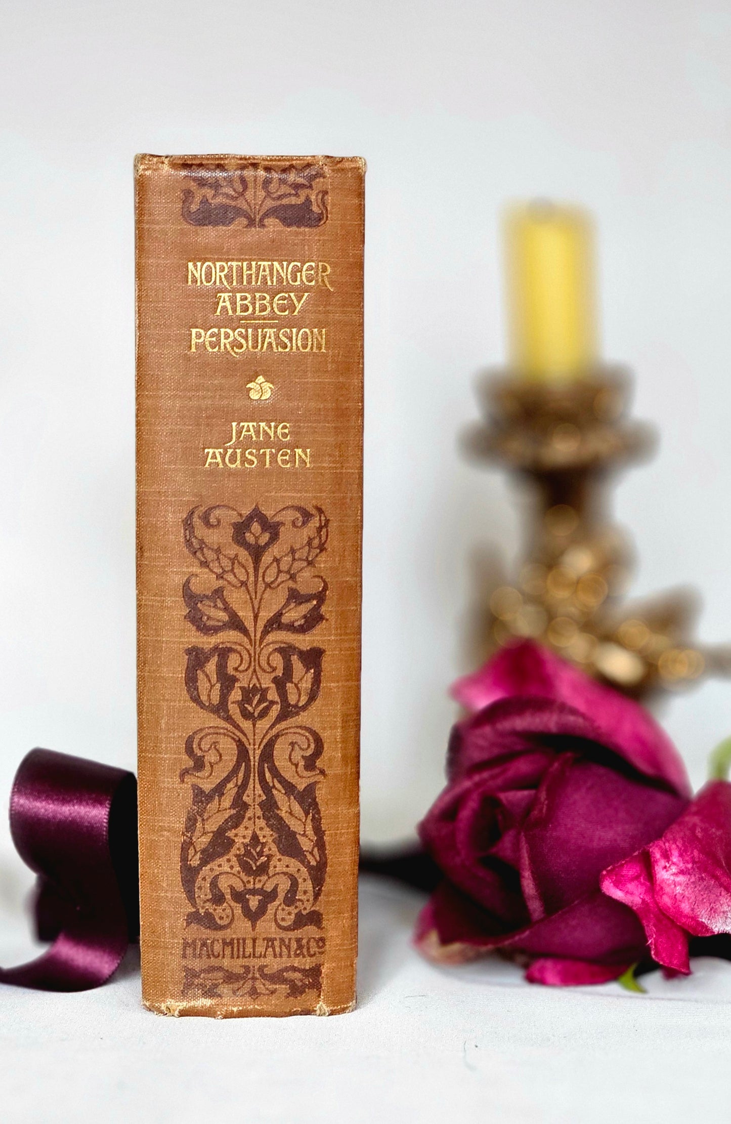 1906 Northanger Abbey & Persuasion by Jane Austen / In Very Good Condition / Macmillan, London / Beautiful Art Nouveau Boards / Illustrated