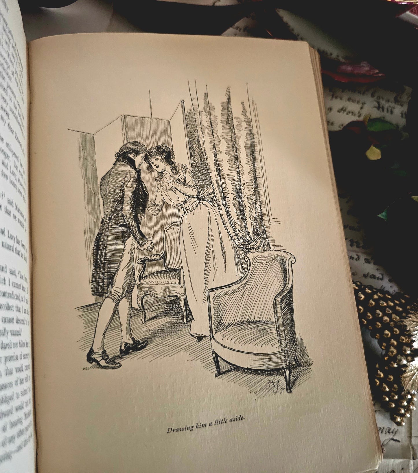 1896 Sense and Sensibility by Jane Austen / First Edition Thus, Macmillan and Co., London / "Peacock" Series / Beautiful Illustrated Edition