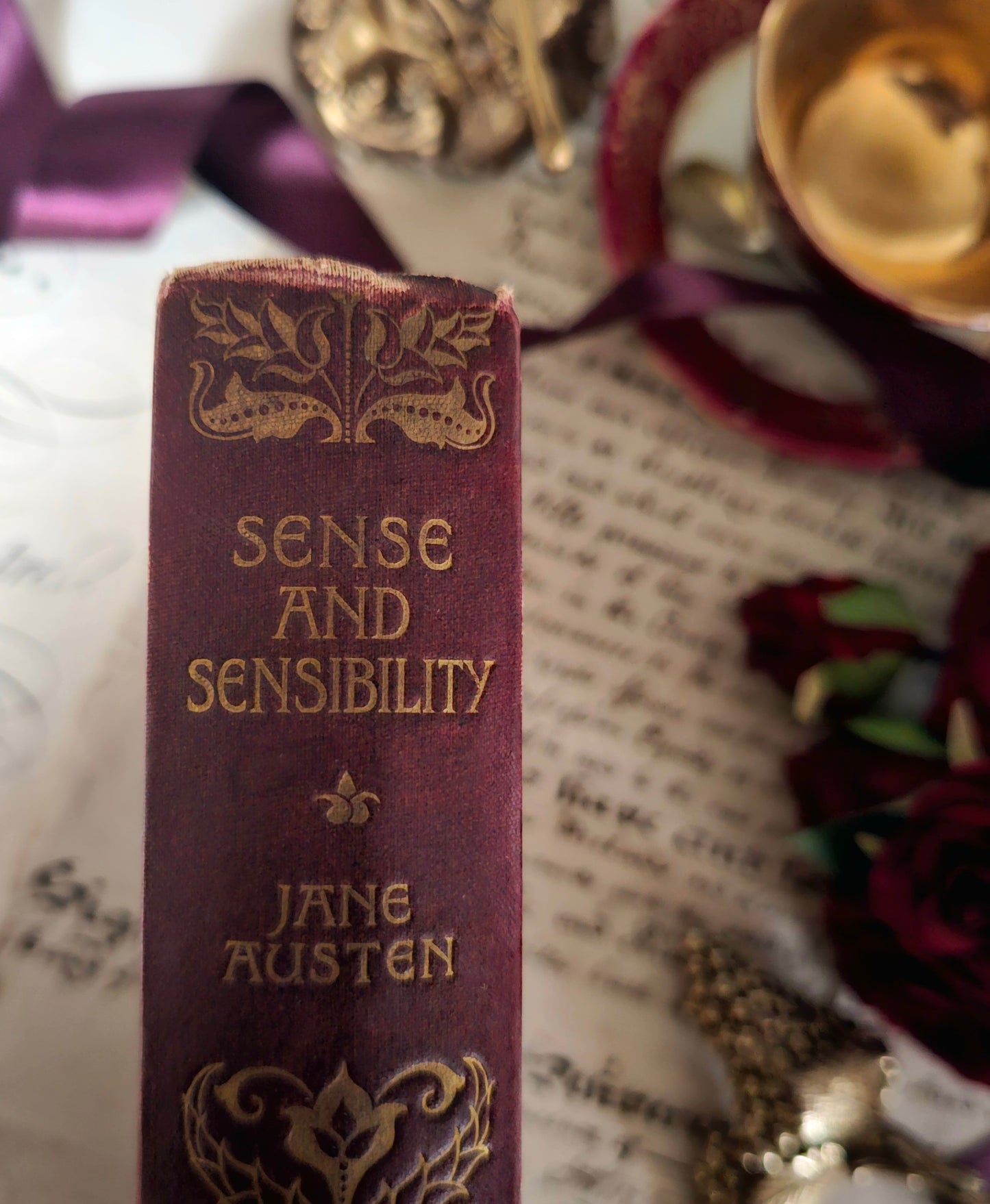 1896 Sense and Sensibility by Jane Austen / First Edition Thus, Macmillan and Co., London / "Peacock" Series / Beautiful Illustrated Edition