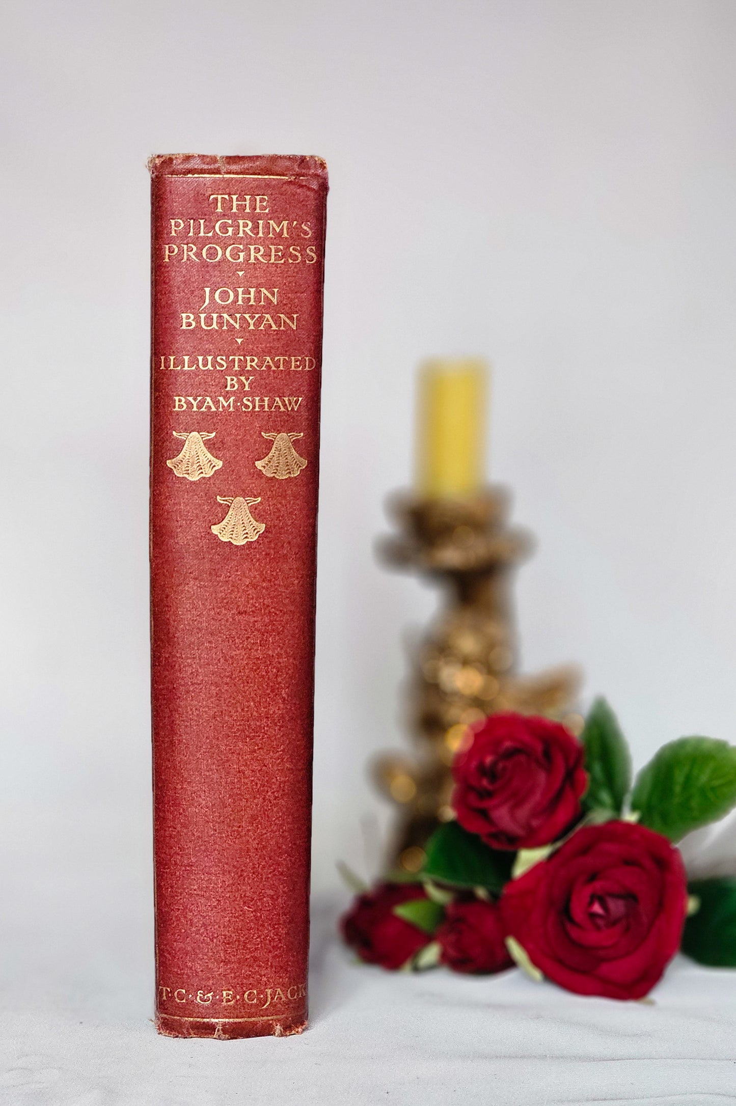 1911 Pilgrim's Progress by John Bunyan / TC & EC Jack, London / Decorative Antique Copy / Richly Illustrated With 30 Colour Plates