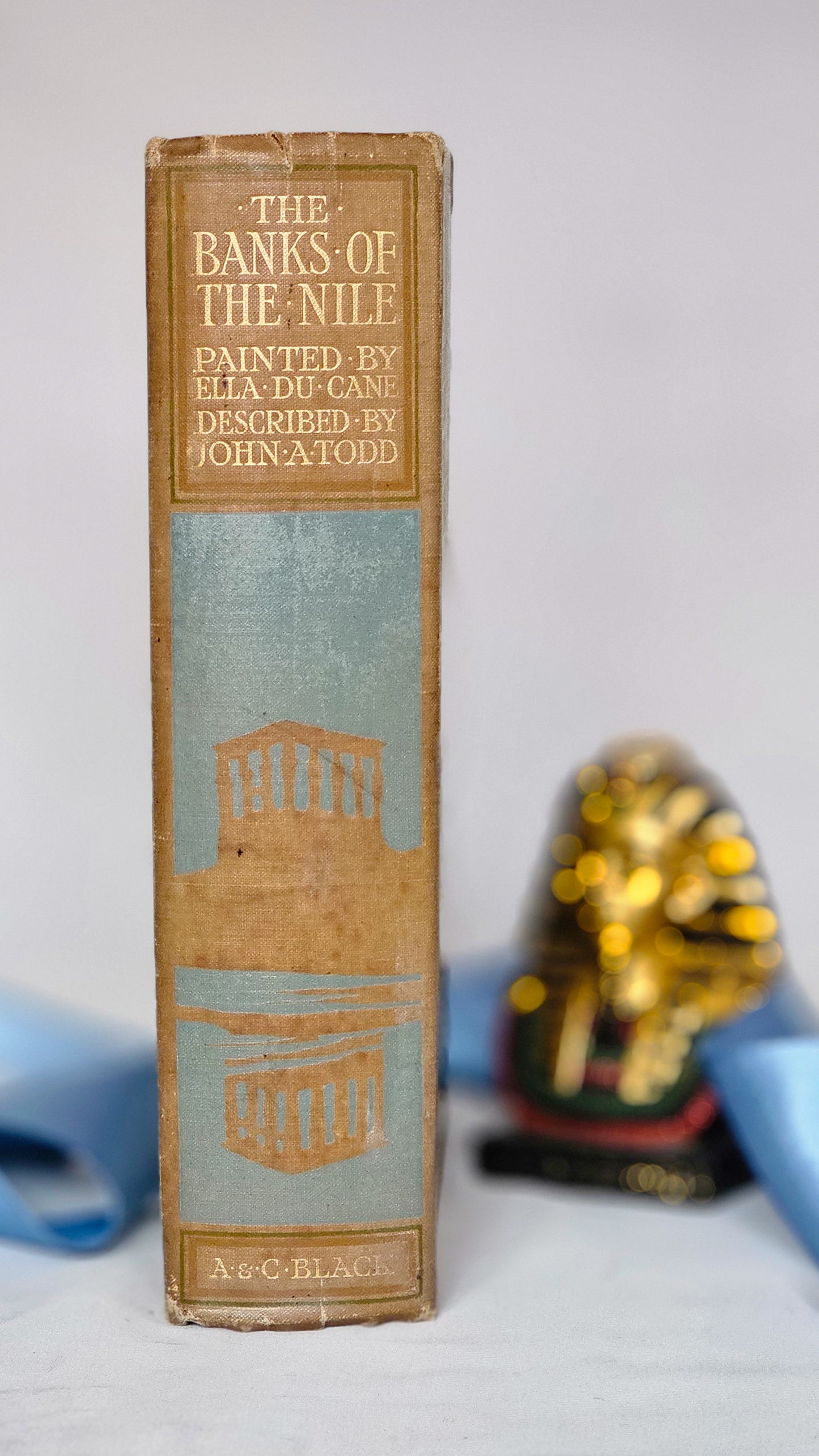 1913 The Banks of the Nile by Du Cane and Todd / 1st Edition A&C Black, London / Sixty Beautiful Colour Plates / Egyptian History and Travel