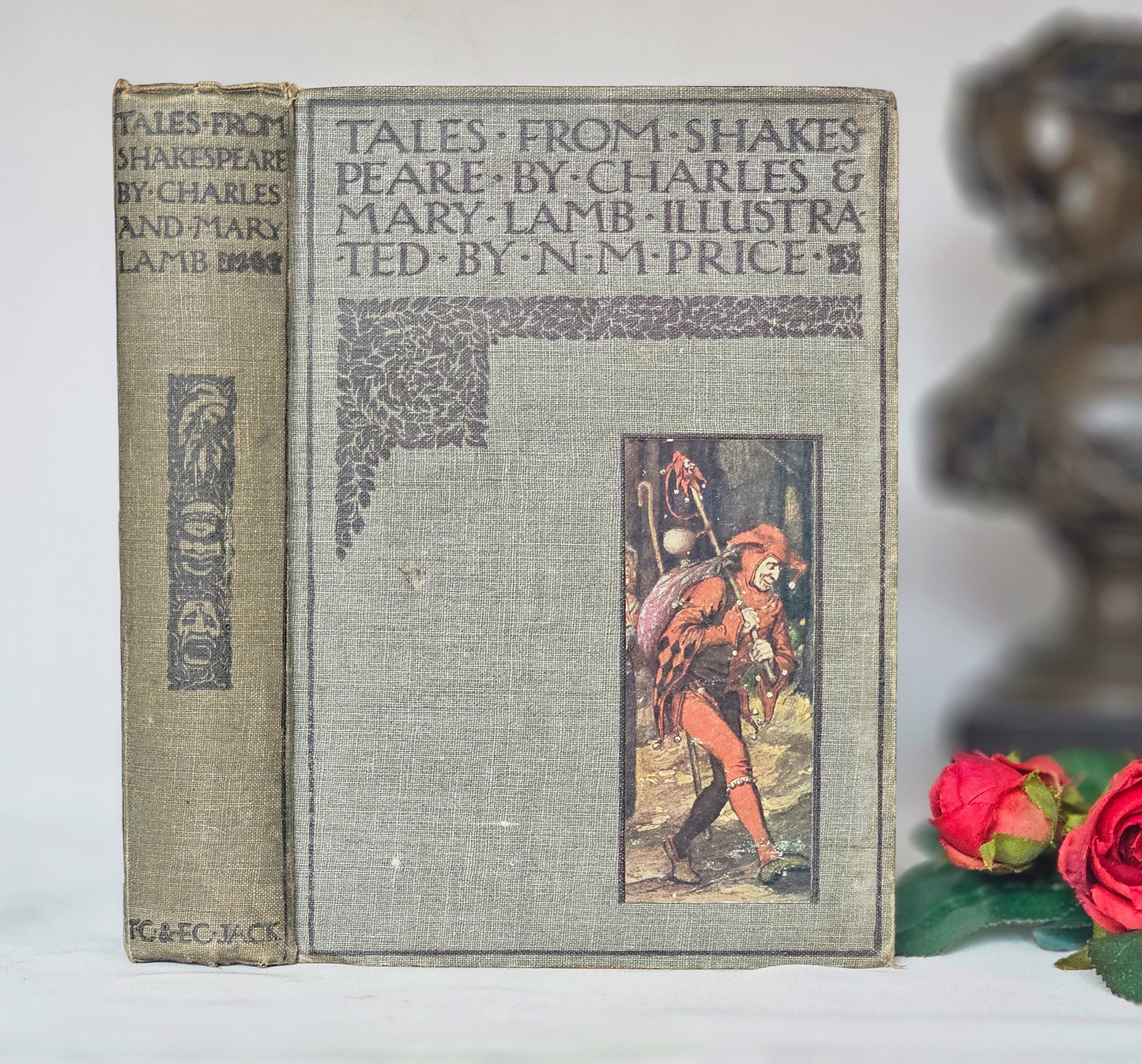 1921 Tales From Shakespeare by Charles and Mary Lamb / TC & EC Jack London / Beautifully Illustrated by Norman Price / Some Wear to Boards