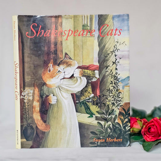 1996 Shakespeare Cats by Susan Herbert / Bulfinch Press / 32 Adorable Cats in Shakespeare Costumes / Vintage Book in Good Condition