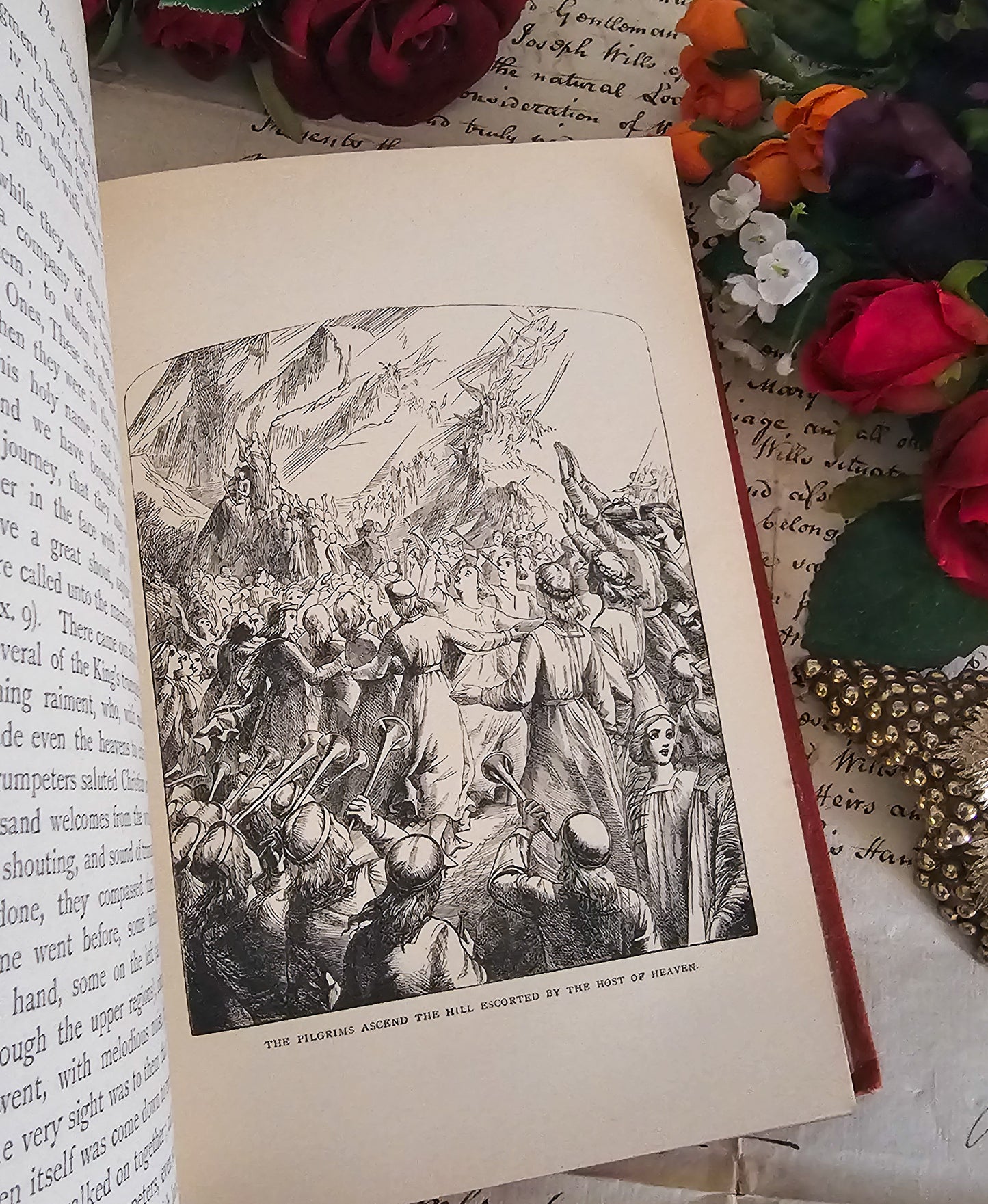 1890s Pilgrim's Progress by John Bunyan / George Routledge, London / Beautifully Decorative / Richly Illustrated / In Excellent Condition