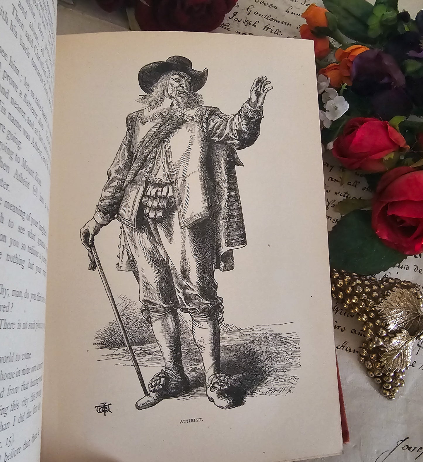 1890s Pilgrim's Progress by John Bunyan / George Routledge, London / Beautifully Decorative / Richly Illustrated / In Excellent Condition