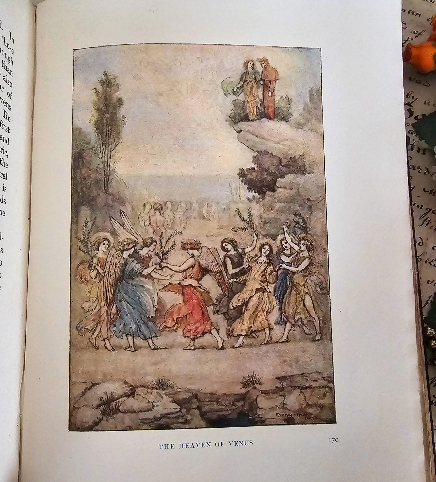 1910 Stories From Dante by Susan Cunnington / George Harrap & Co., London / 16 Colour Plates / Lovely Decorative Boards / In Good Condition