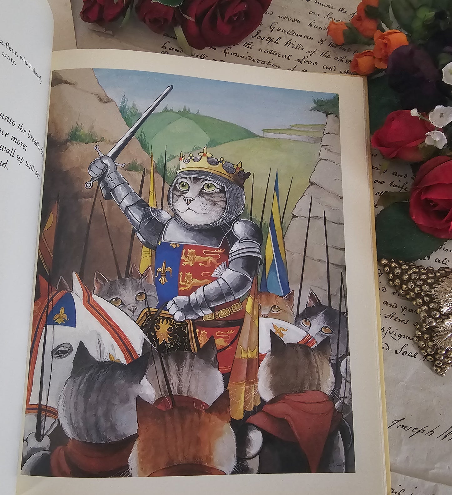 1996 Shakespeare Cats by Susan Herbert / Bulfinch Press / 32 Adorable Cats in Shakespeare Costumes / Vintage Book in Good Condition