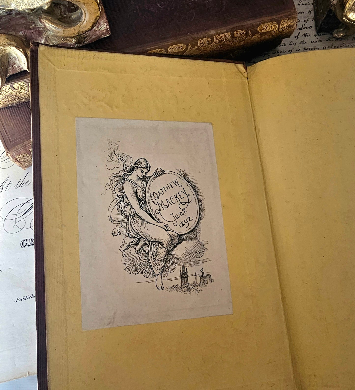 1841 First Edition Master Humphrey's Clock by Charles Dickens / Chapman and Hall, London / Richly Illustrated by Cattermole and Brown